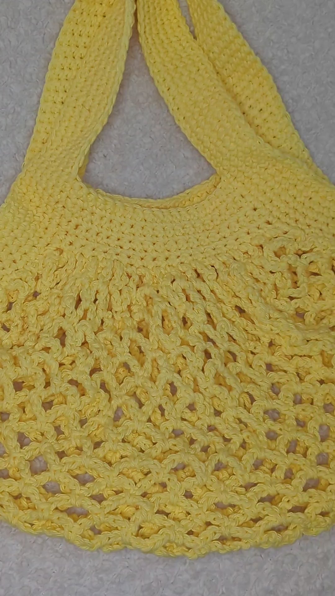 Handmade Yellow Mesh Bag