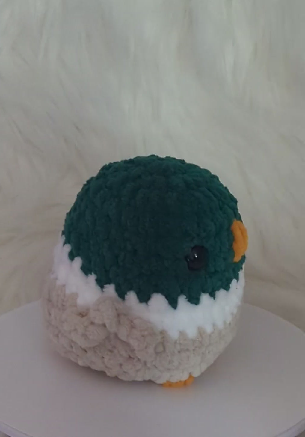 Chubby Mallard Plushie - Bird Desk Buddy -