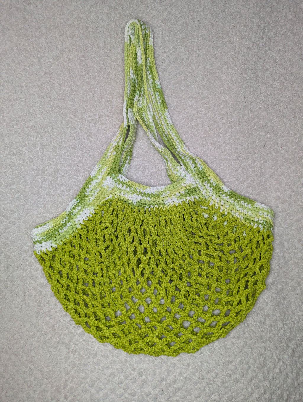 Handmade Green Mesh Bag - Green Mesh Beach Tote