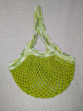 Handmade Green Mesh Bag - Green Mesh Beach Tote