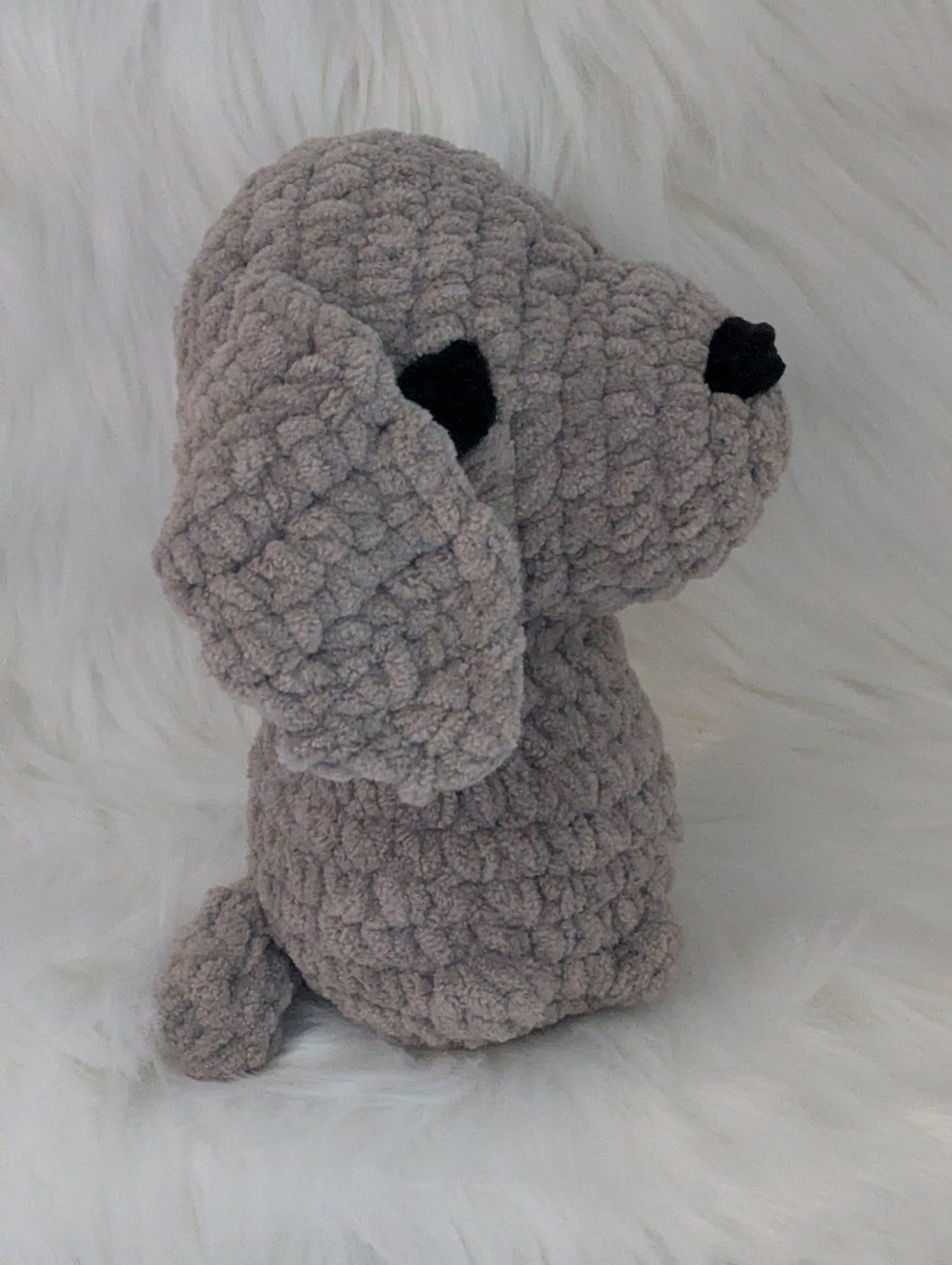 Gray Dog Stuffed Animal