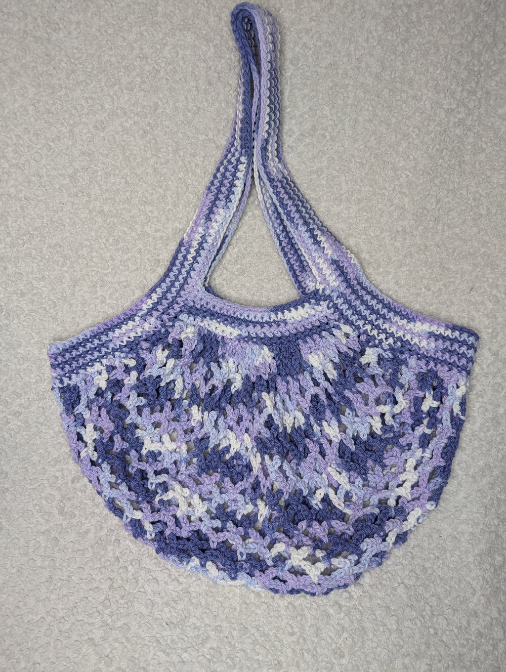 Purple Mesh Beach Tote - Purple Mesh Market Bag -