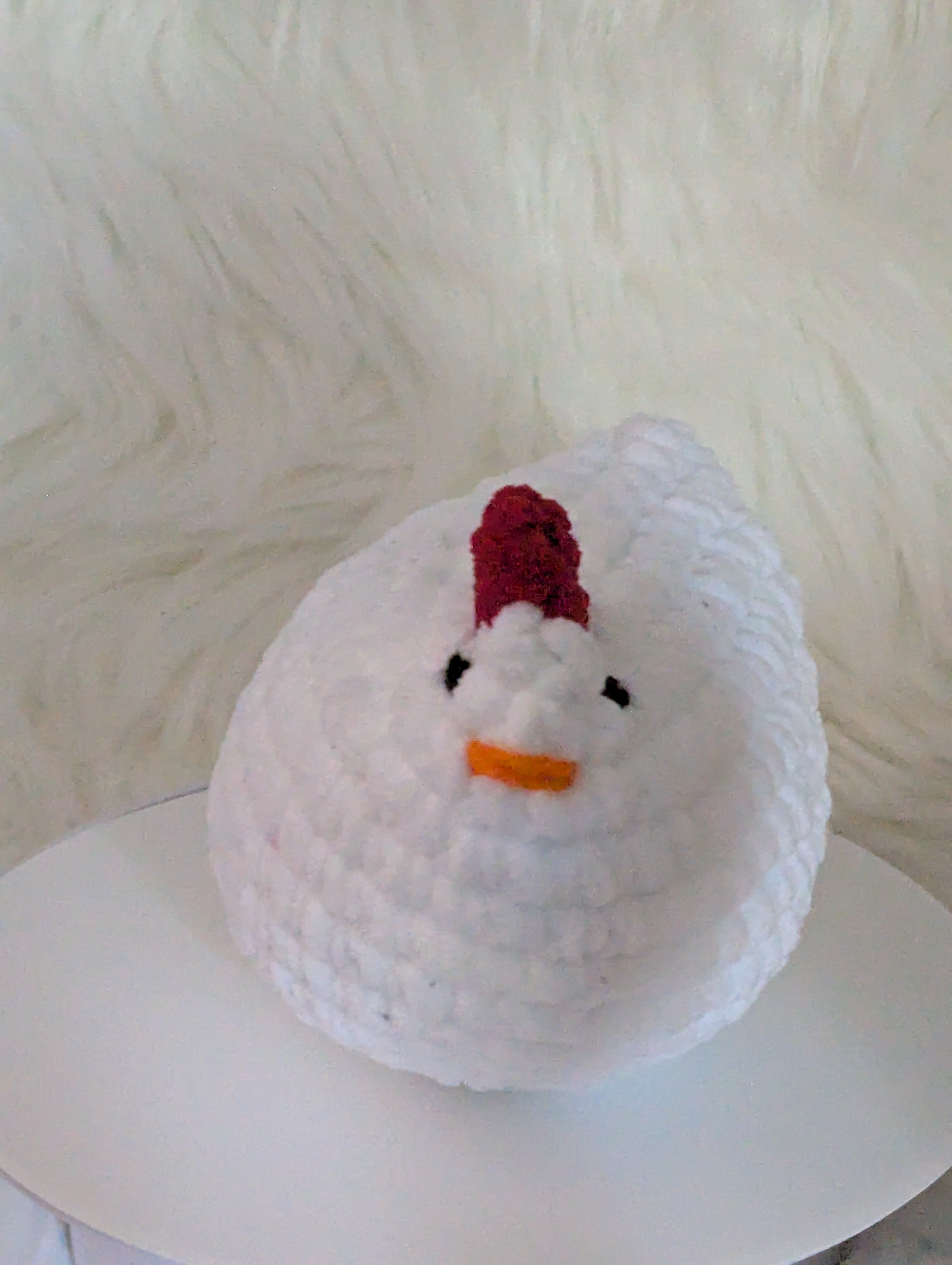White small hen