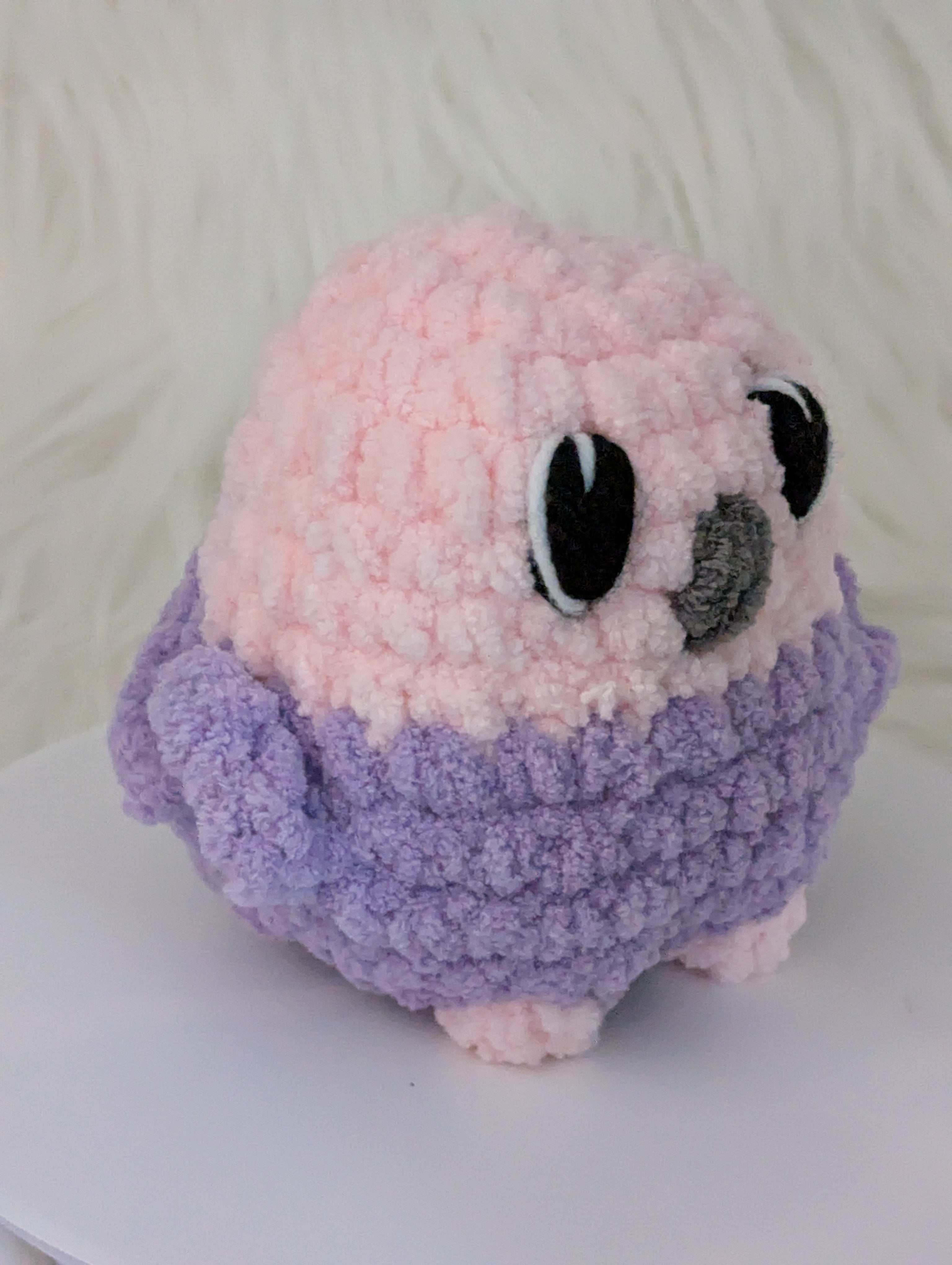 Pink and Pink Bird Plushie