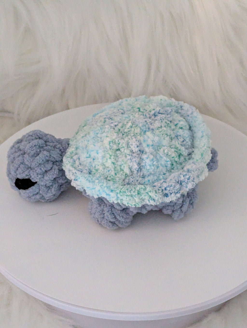 Mini Turtle Desk Buddy - Blue Turtle Plushie