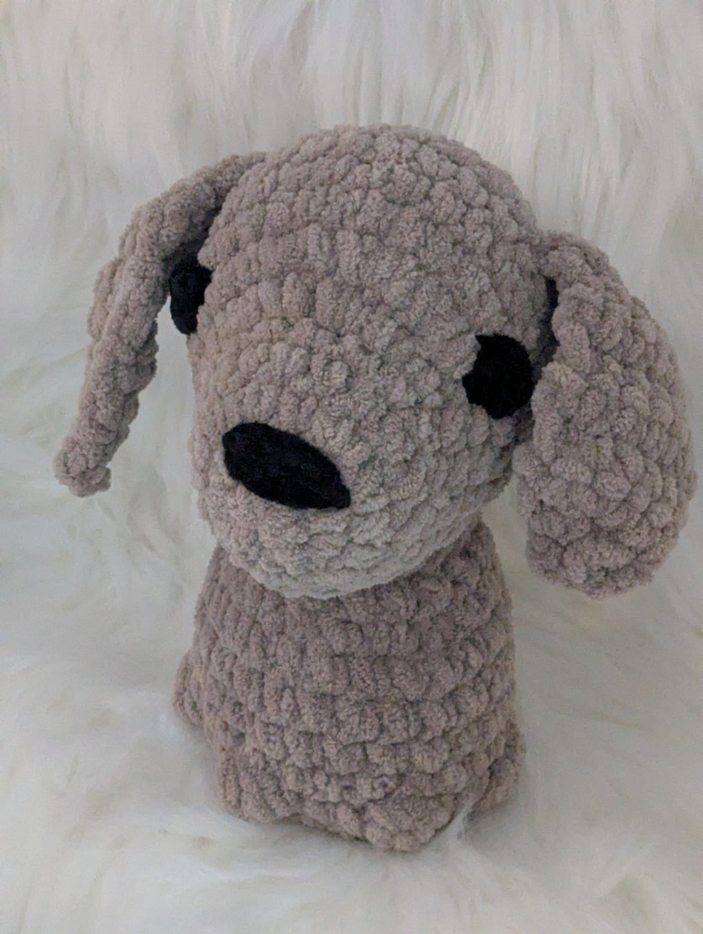 Gray Dog Stuffed Animal