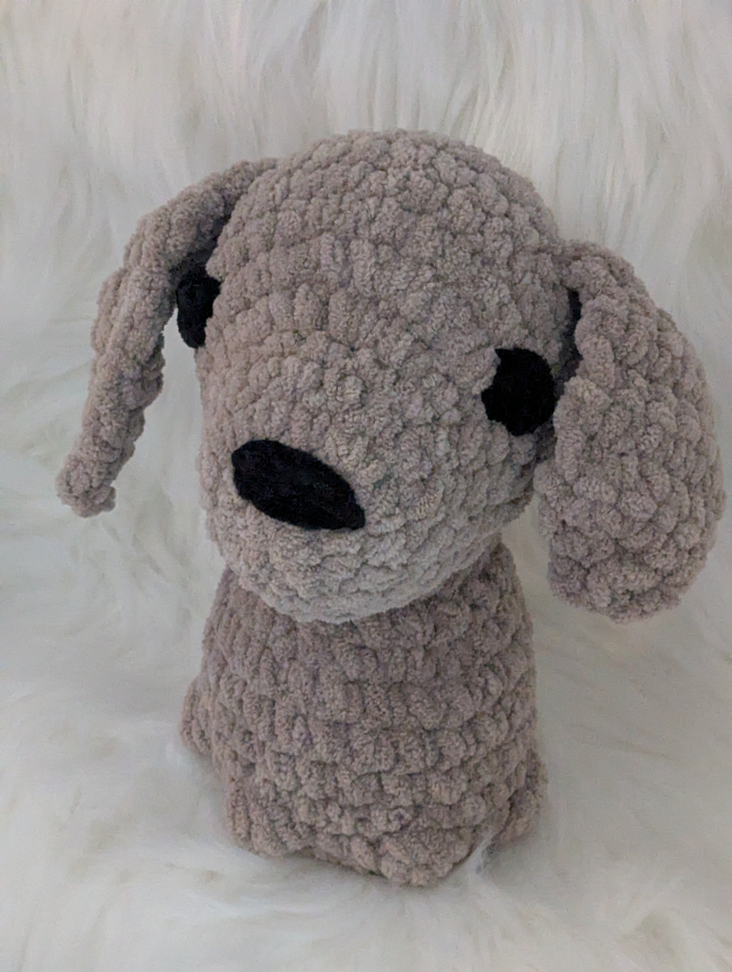 Gray Dog Stuffed Animal