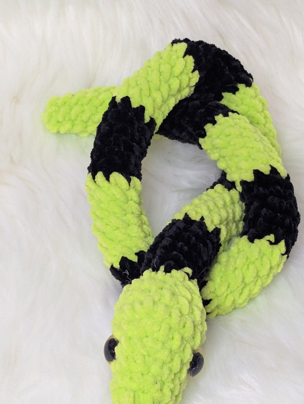 Neon Snake Plushie - Reptile Stuffed Animal