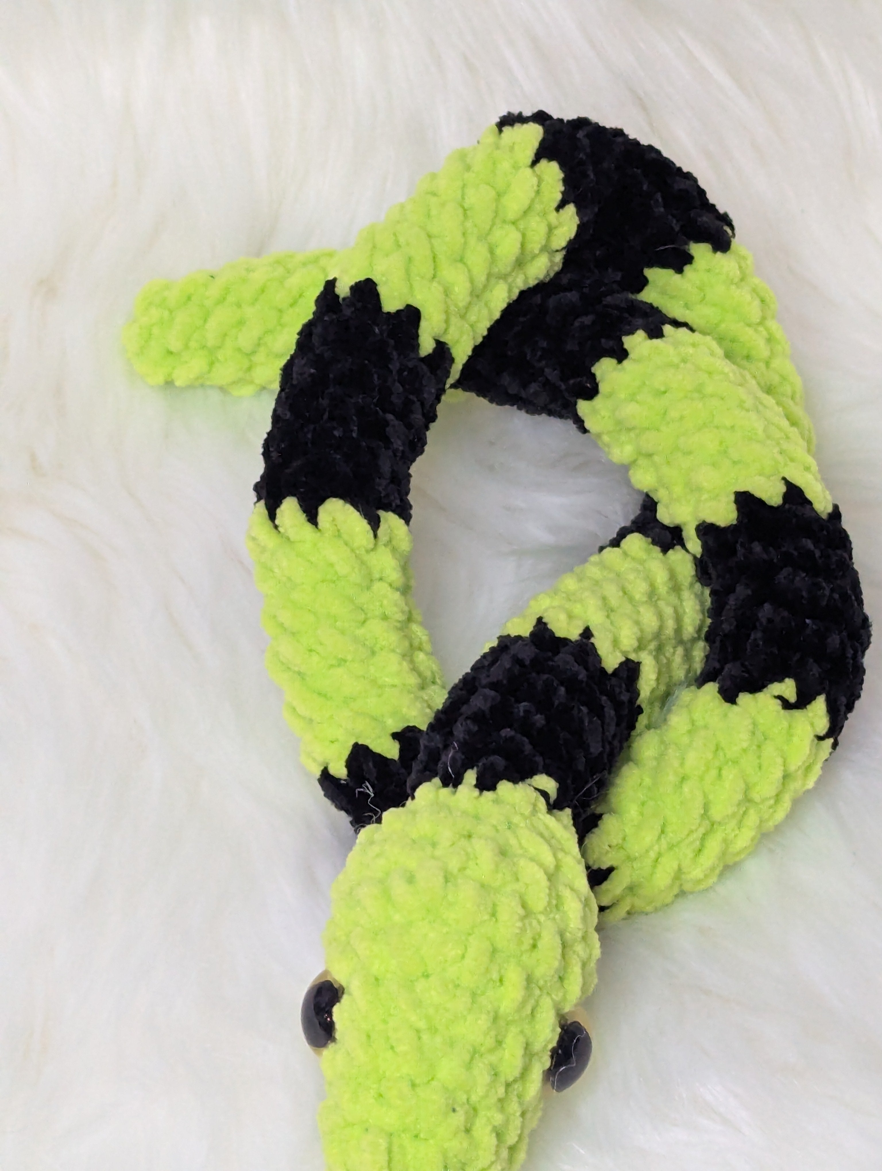 Neon Snake Plushie - Reptile Stuffed Animal