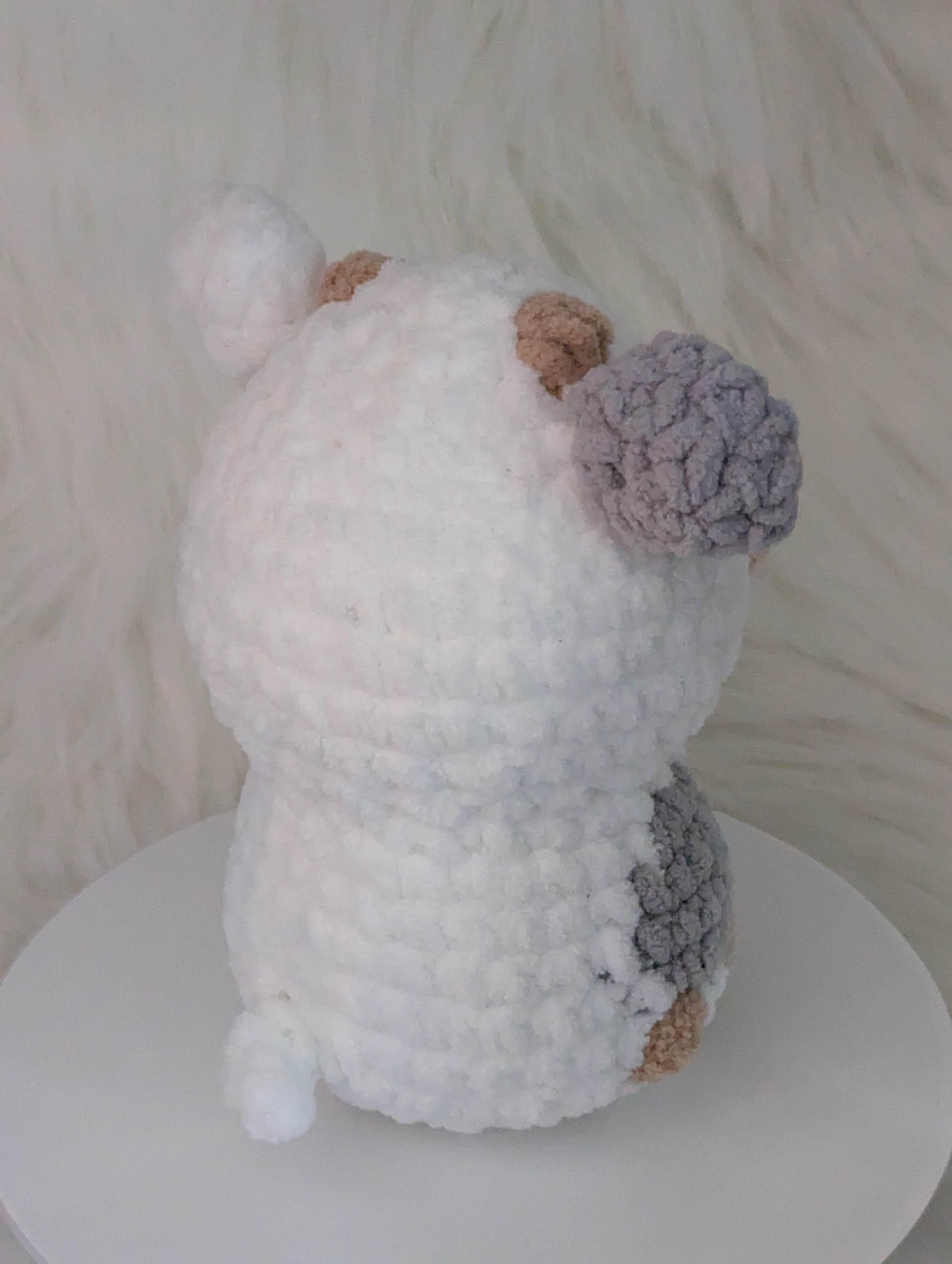 Gray Cow Plushie - Farm Themed Stuffed Animal