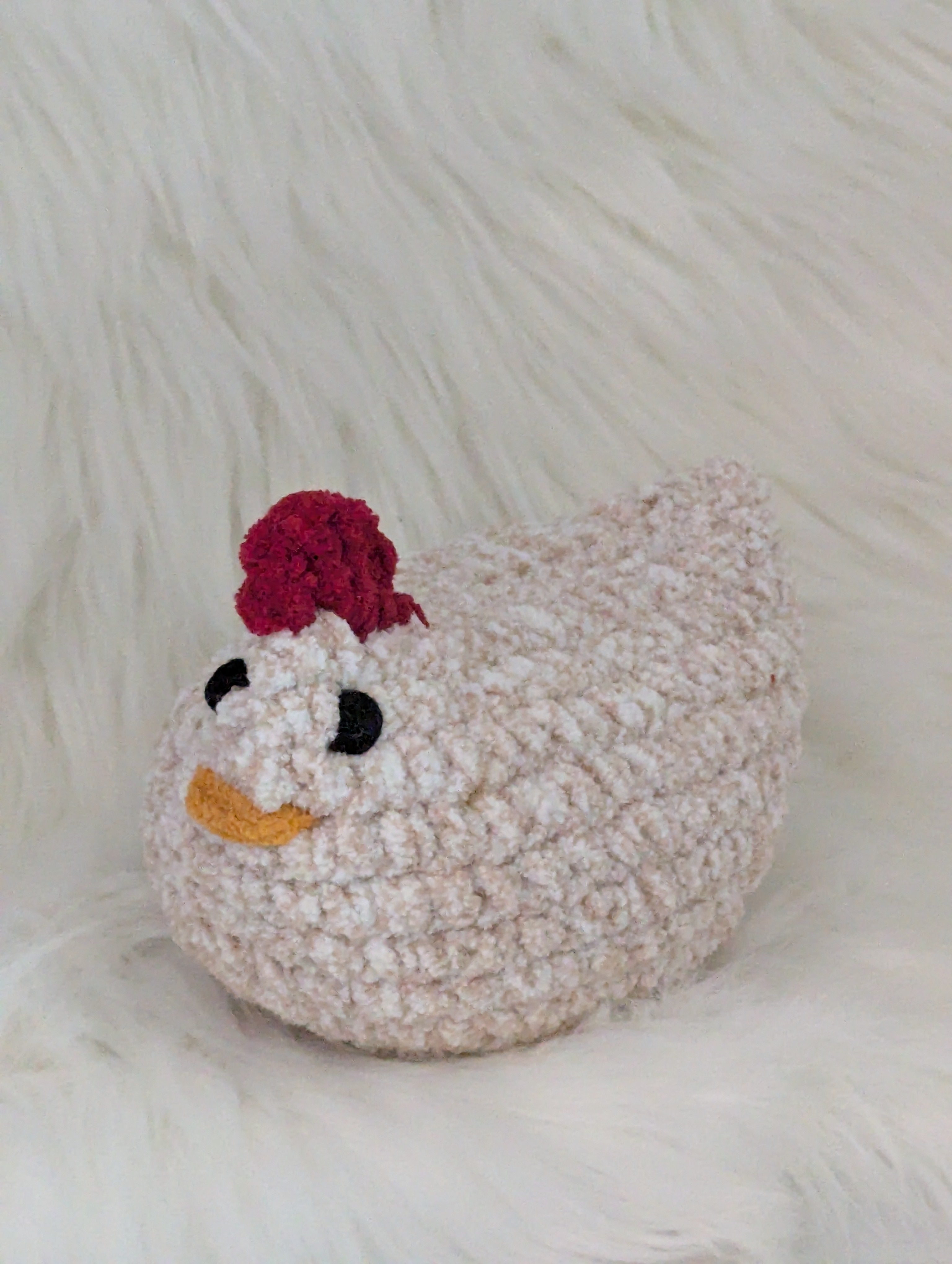 Small Chicken Stuffie - Farm Themed Plushie