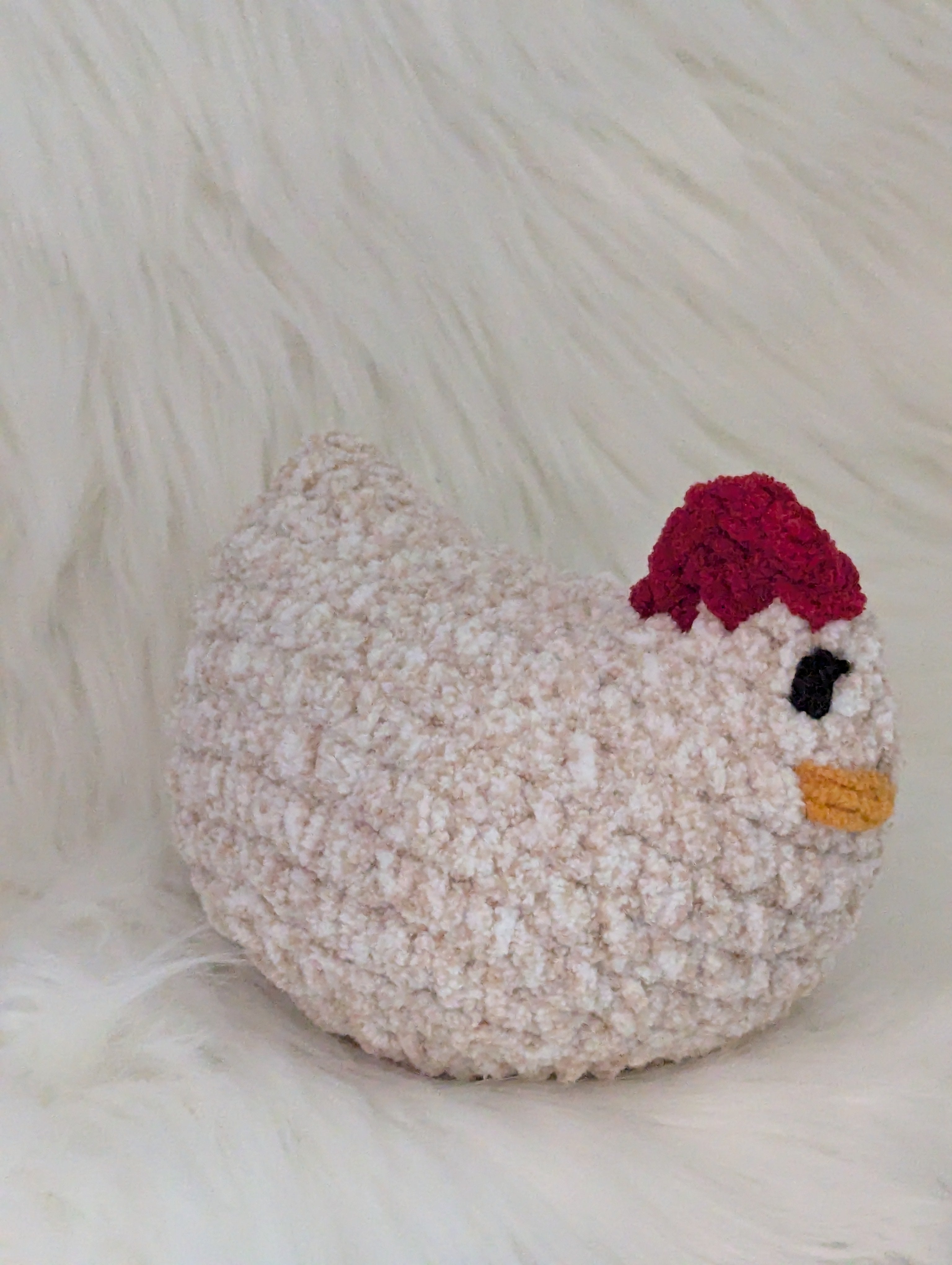 Small Chicken Stuffie - Farm Themed Plushie