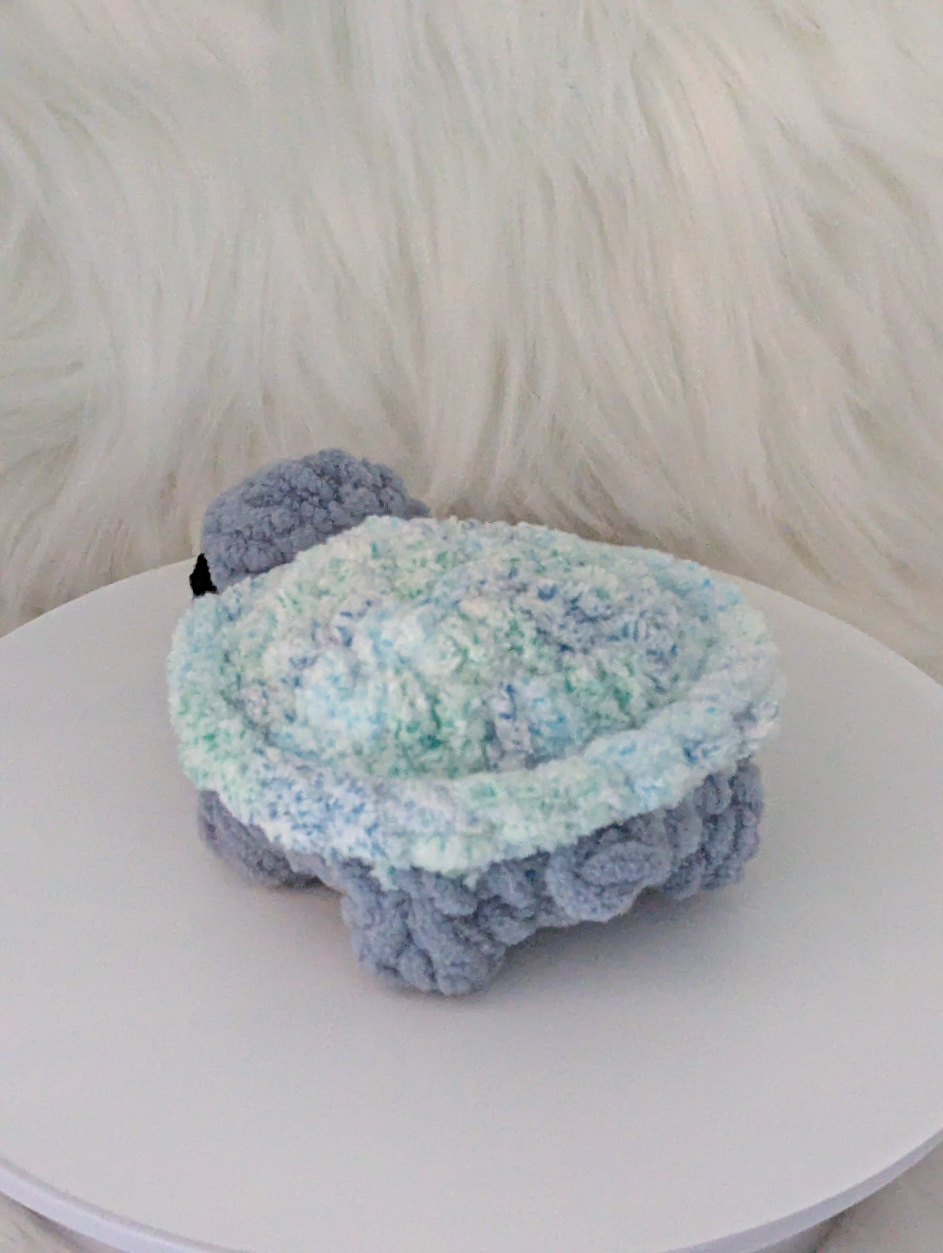 Mini Turtle Desk Buddy - Blue Turtle Plushie