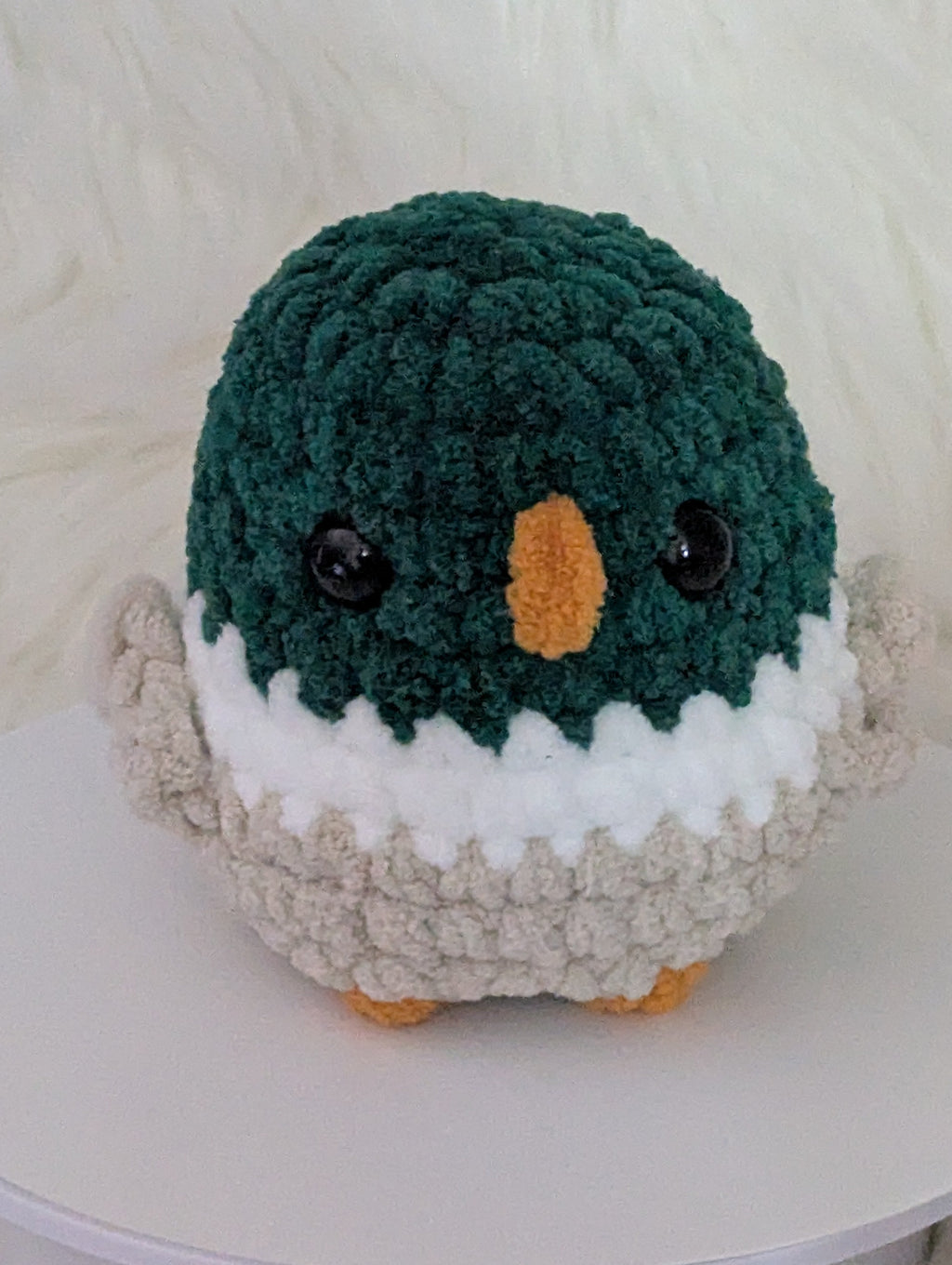 Chubby Mallard Plushie - Bird Desk Buddy -