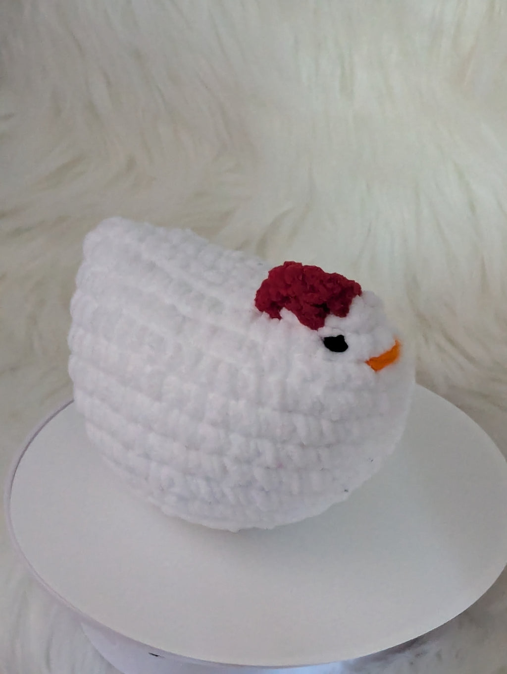White small hen
