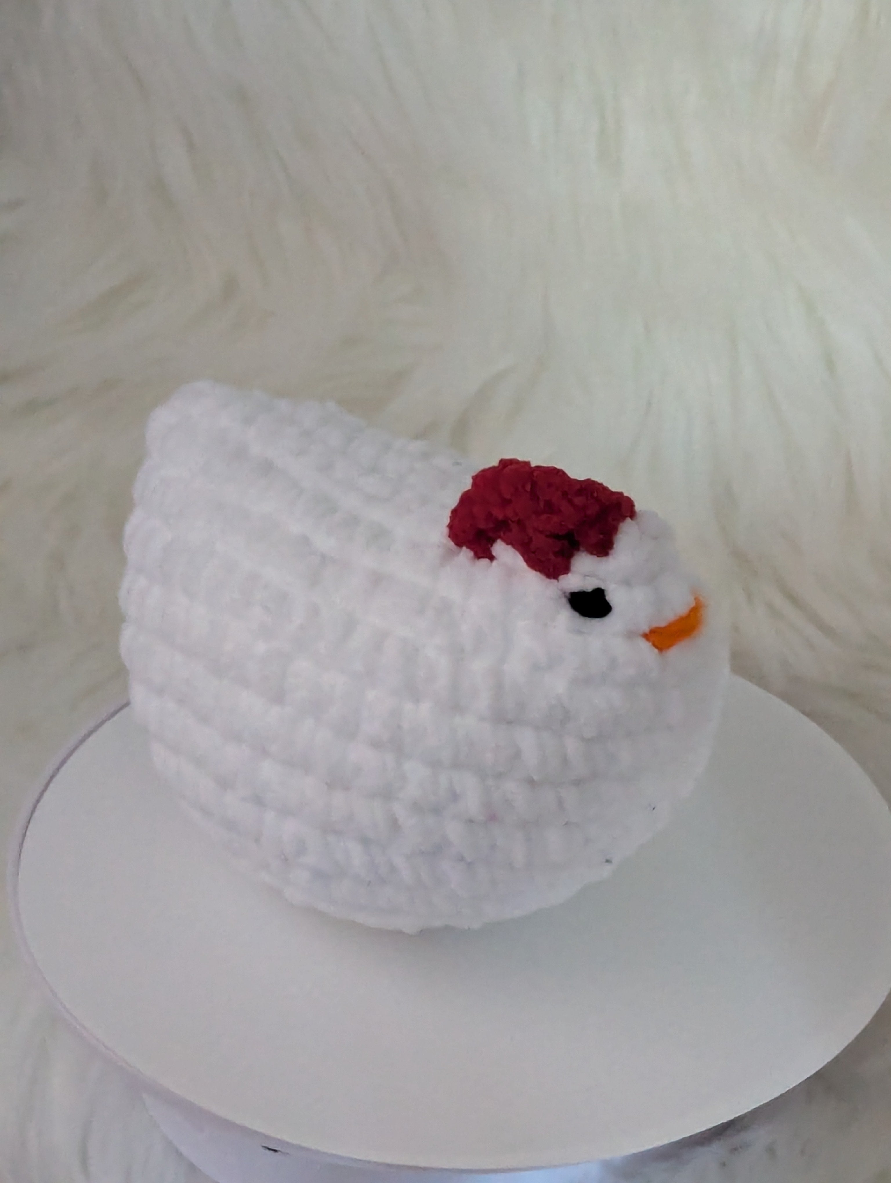 White small hen