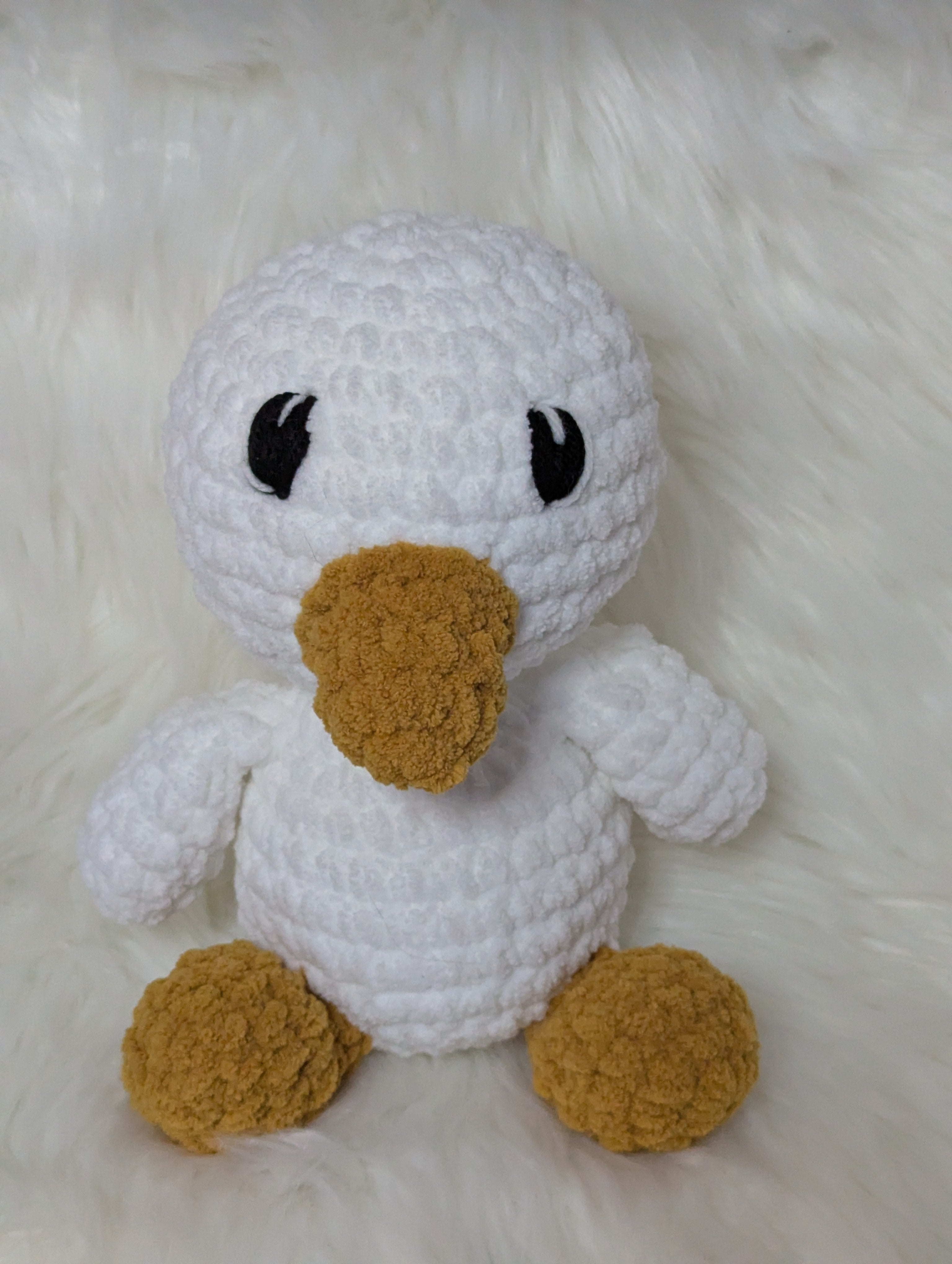 Sitting Duck Plushie - Duck Stuffed Animal