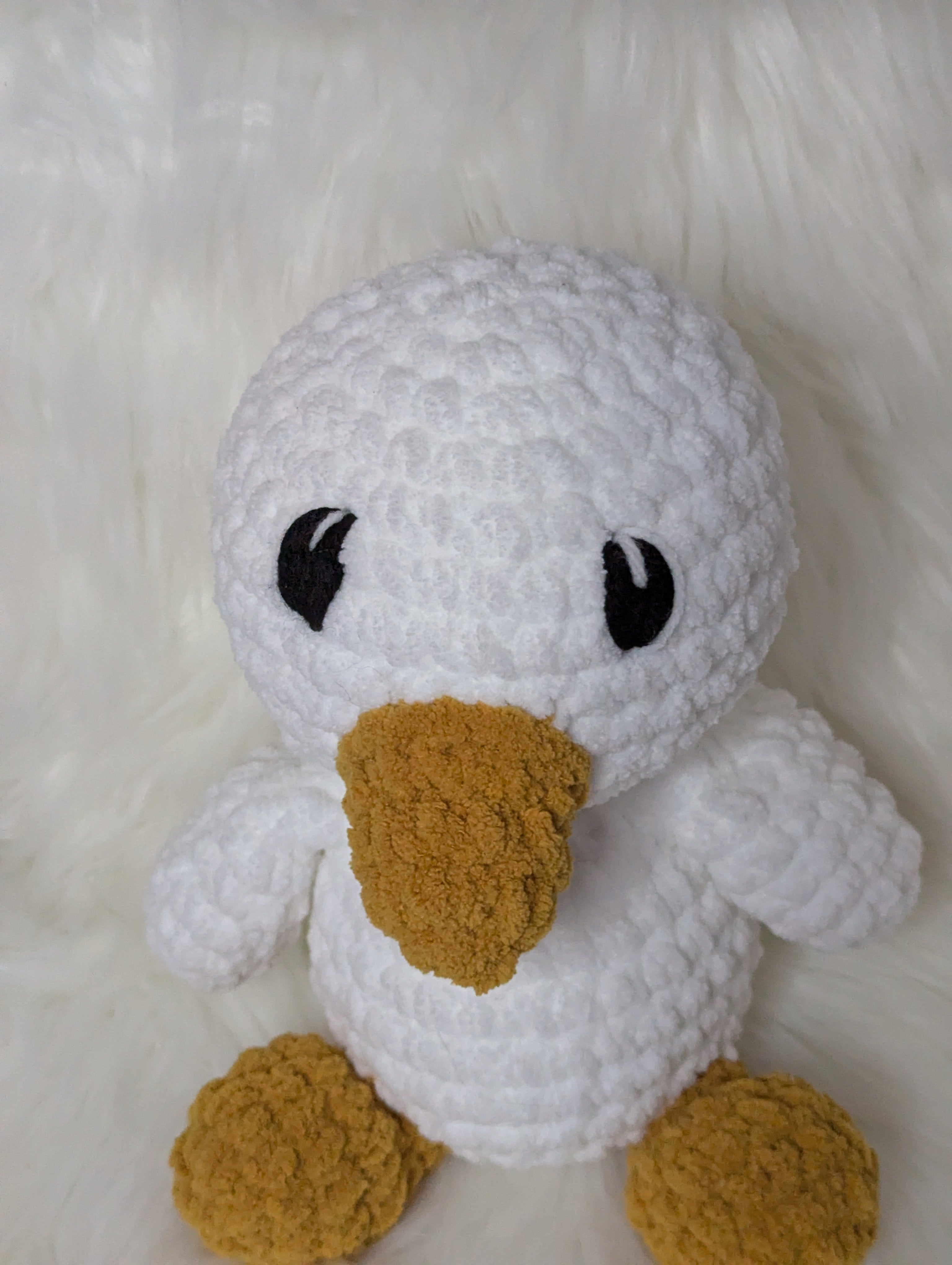Sitting Duck Plushie - Duck Stuffed Animal