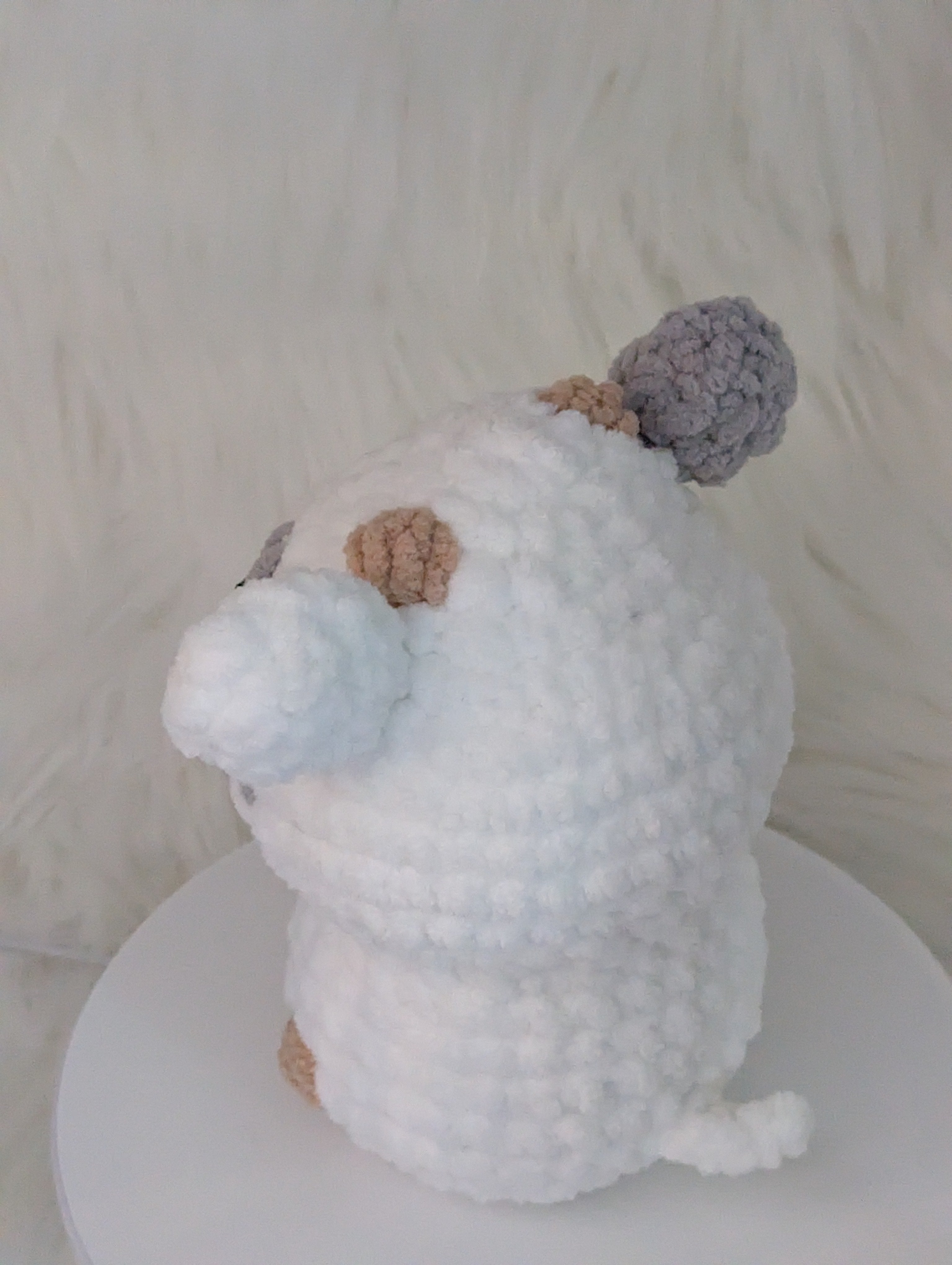 Gray Cow Plushie - Farm Themed Stuffed Animal