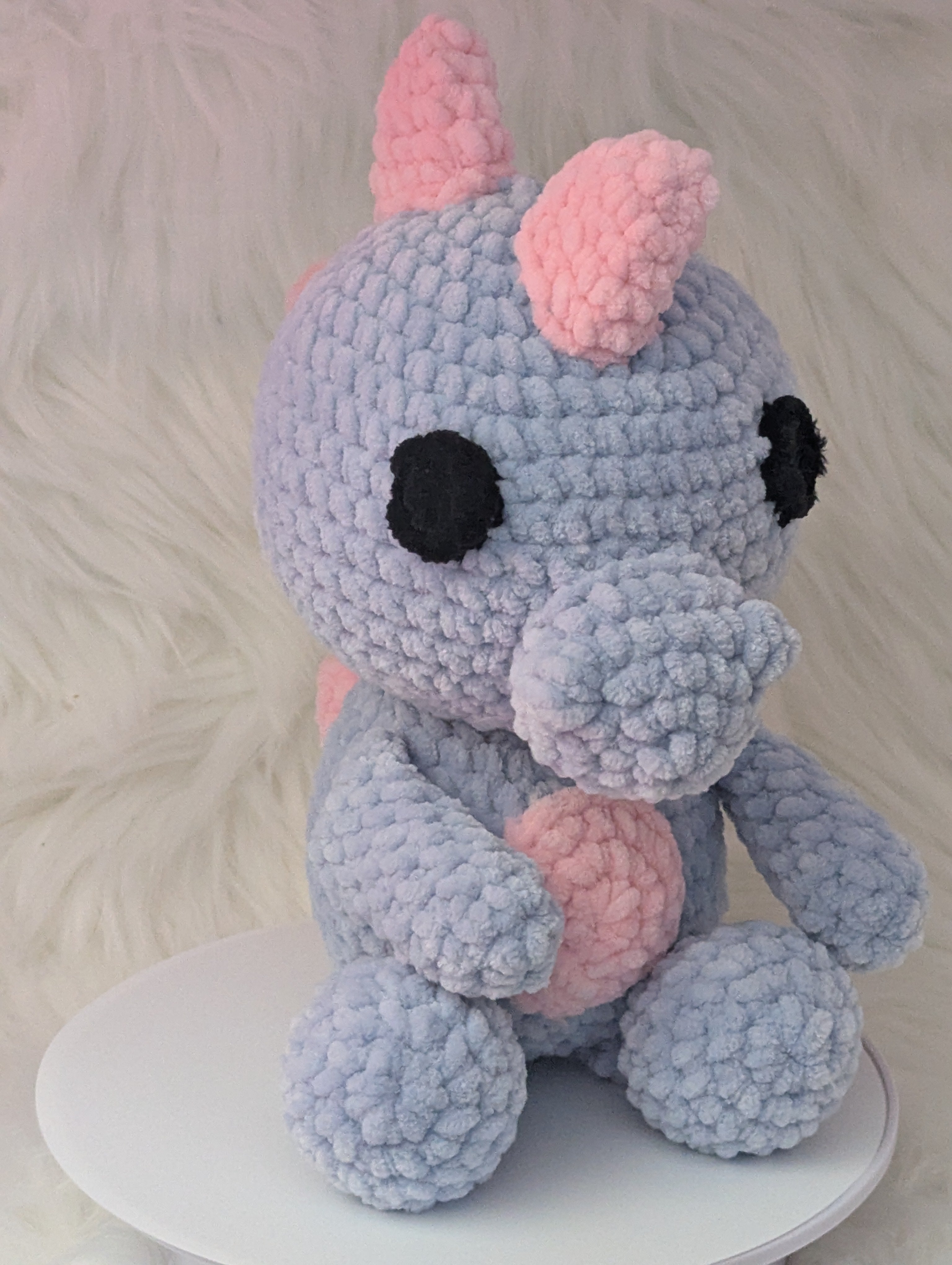 Pastel Dino Plushie - Gift for Dinosaur Lover