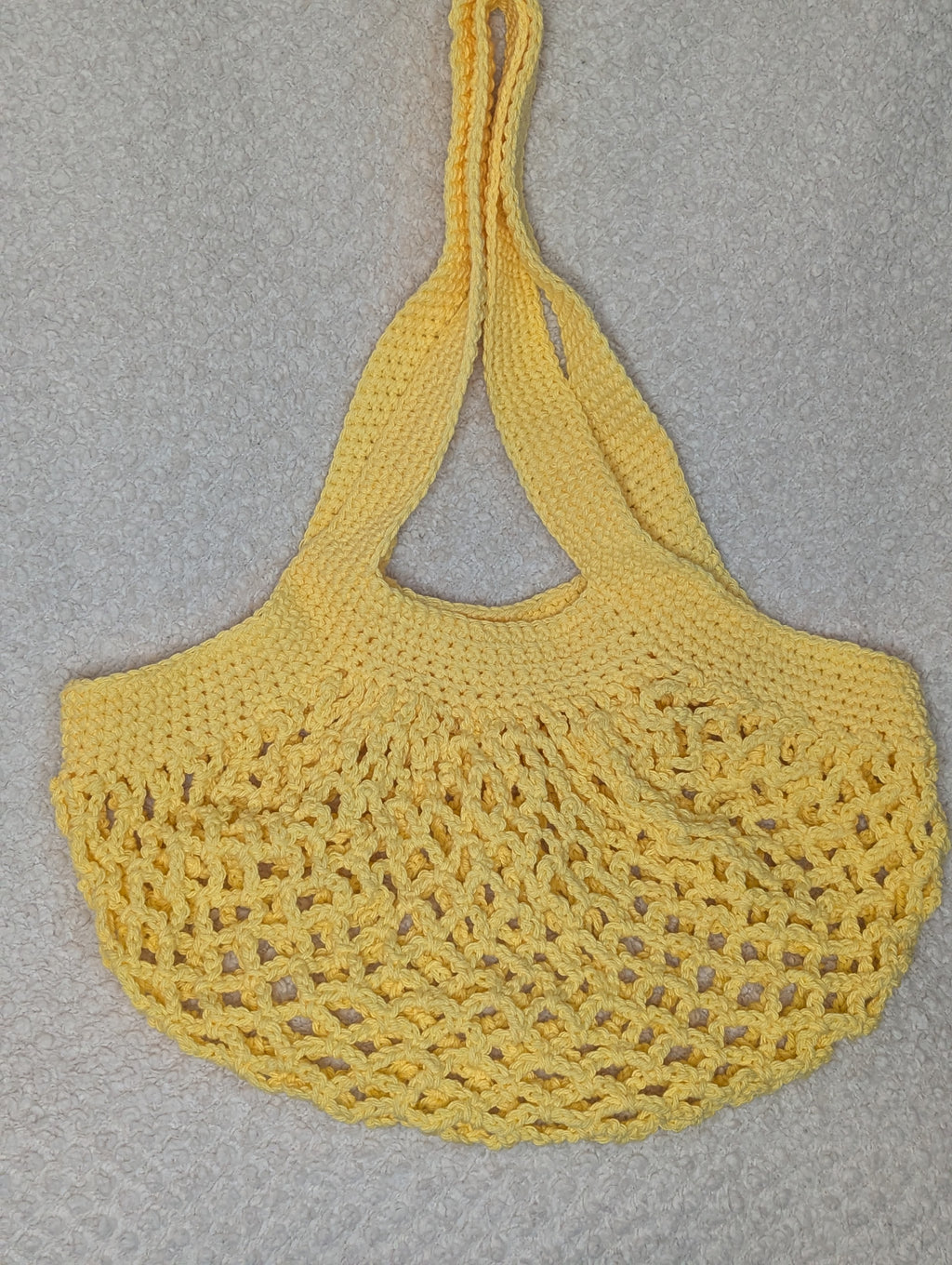 Handmade Yellow Mesh Bag