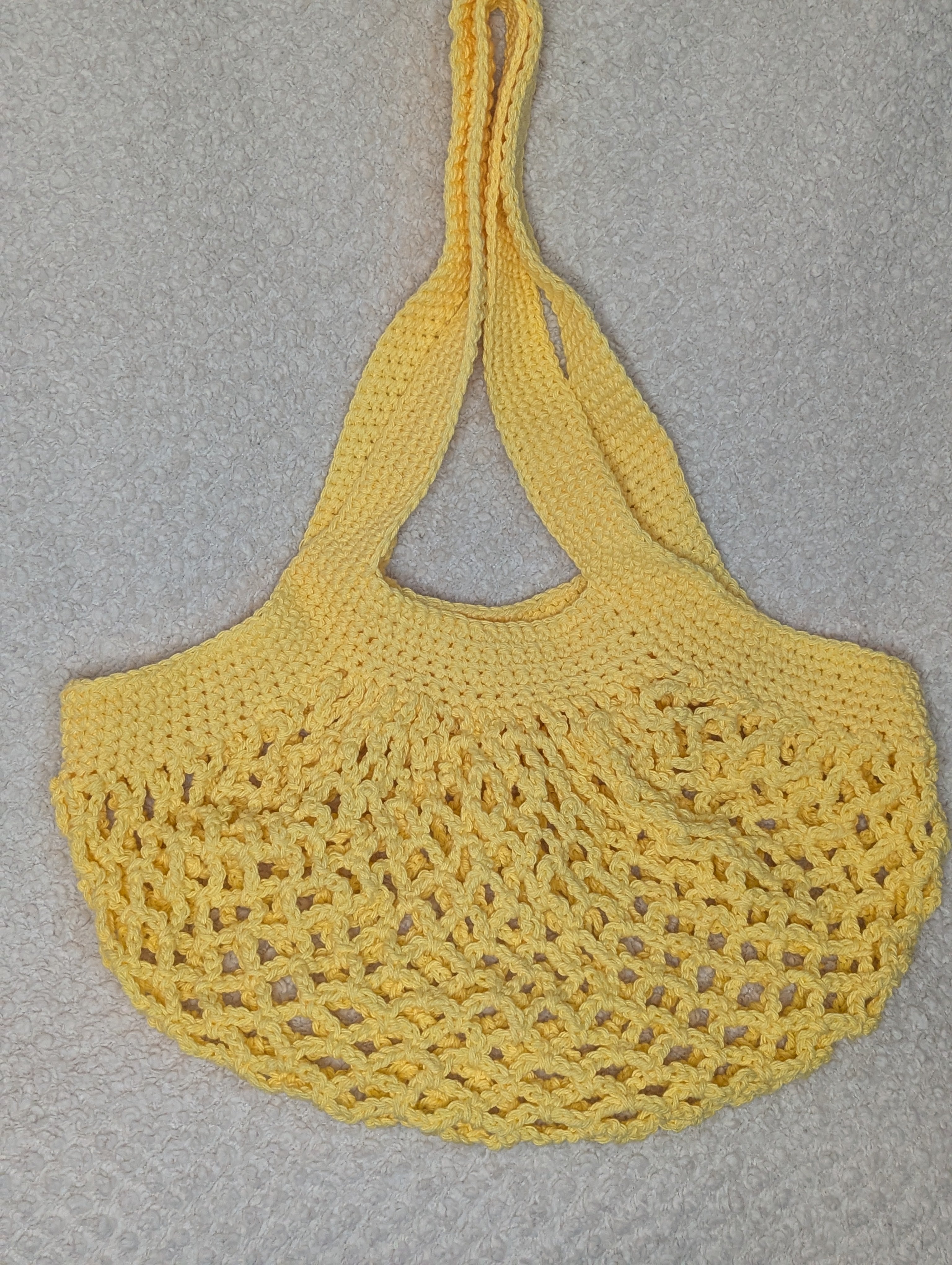 Handmade Yellow Mesh Bag