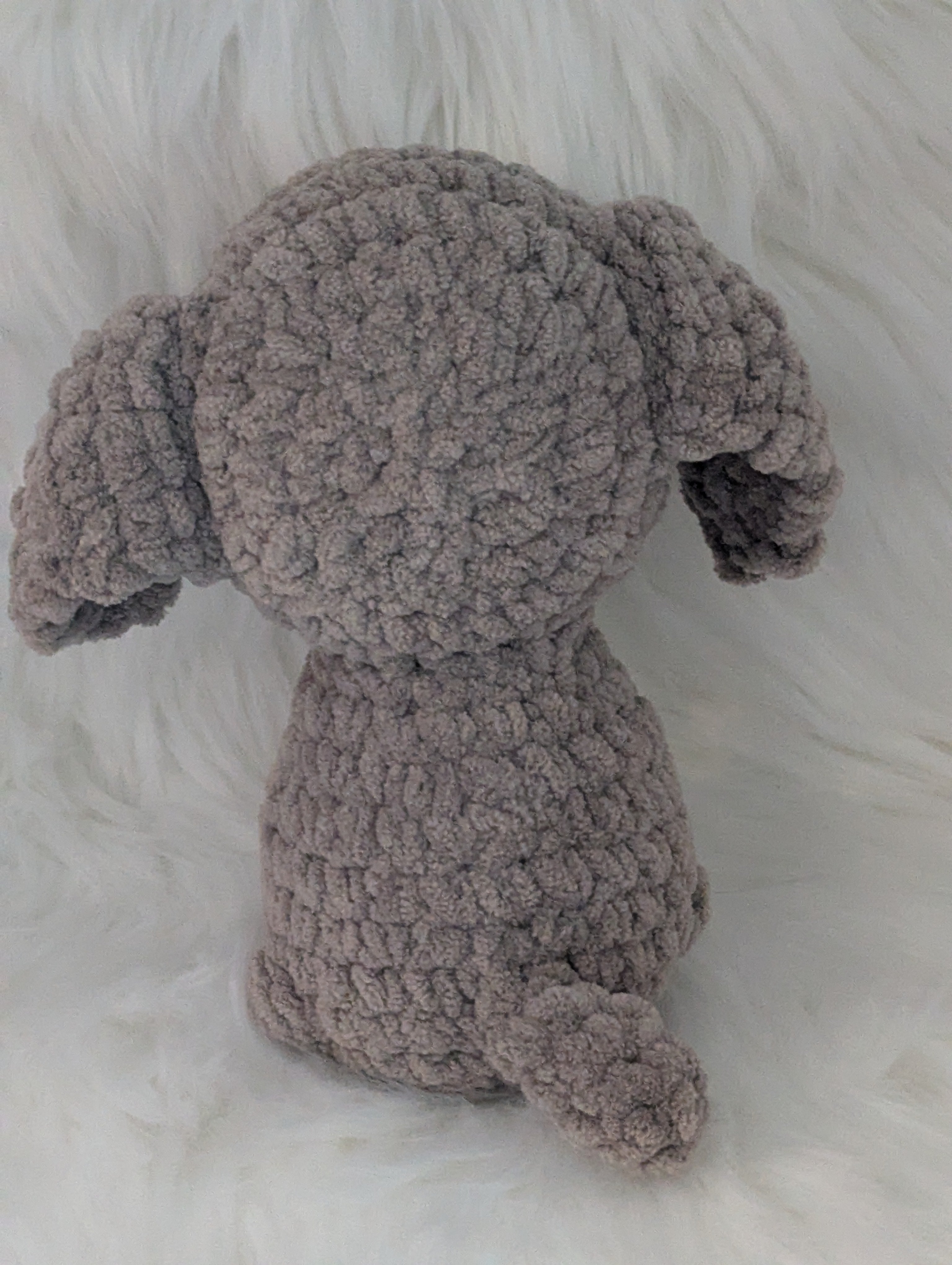 Gray Dog Stuffed Animal