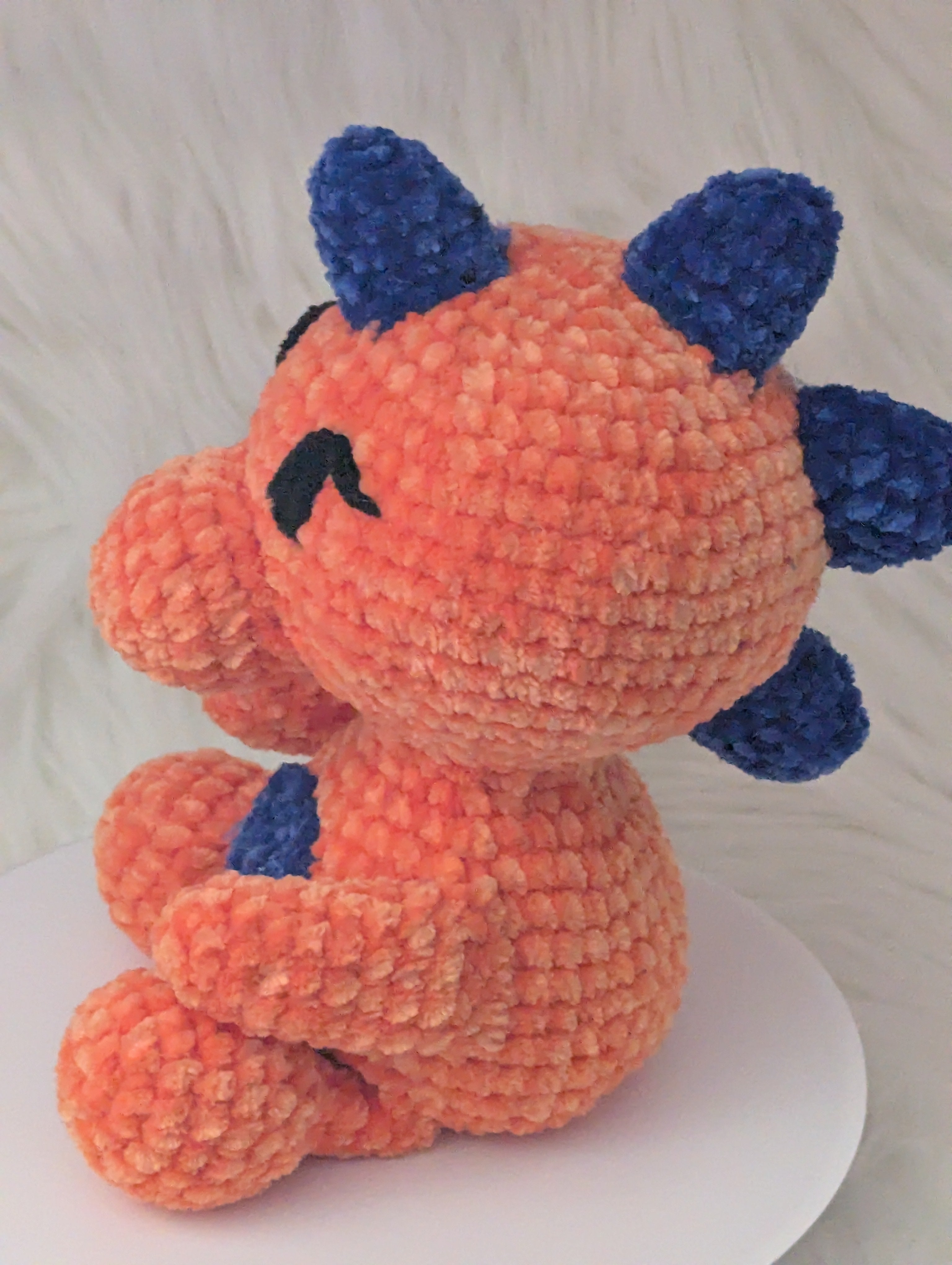 Bright Dinosaur Stuffie - Sitting Dino Desk Buddy