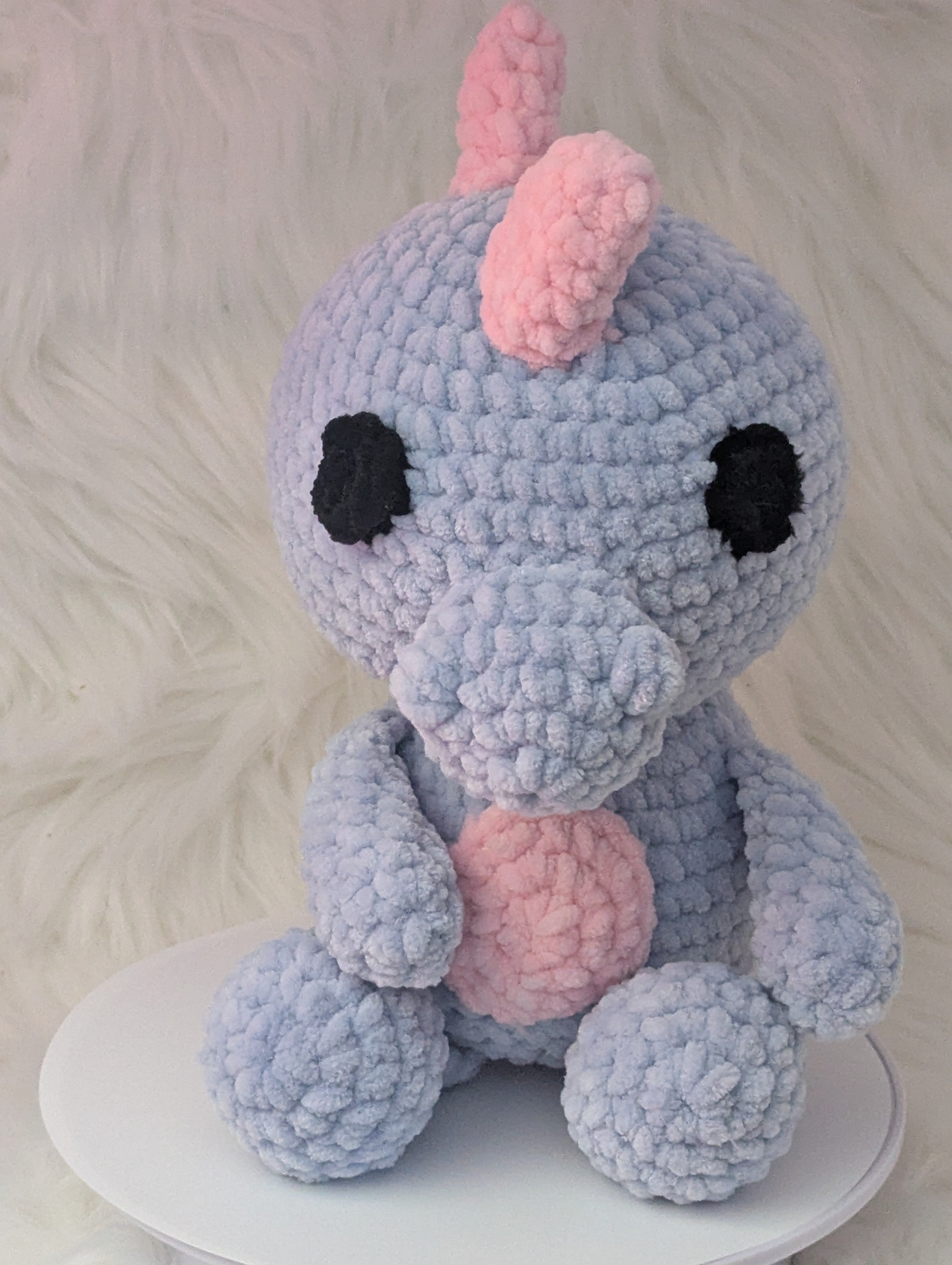 Pastel Dino Plushie - Gift for Dinosaur Lover