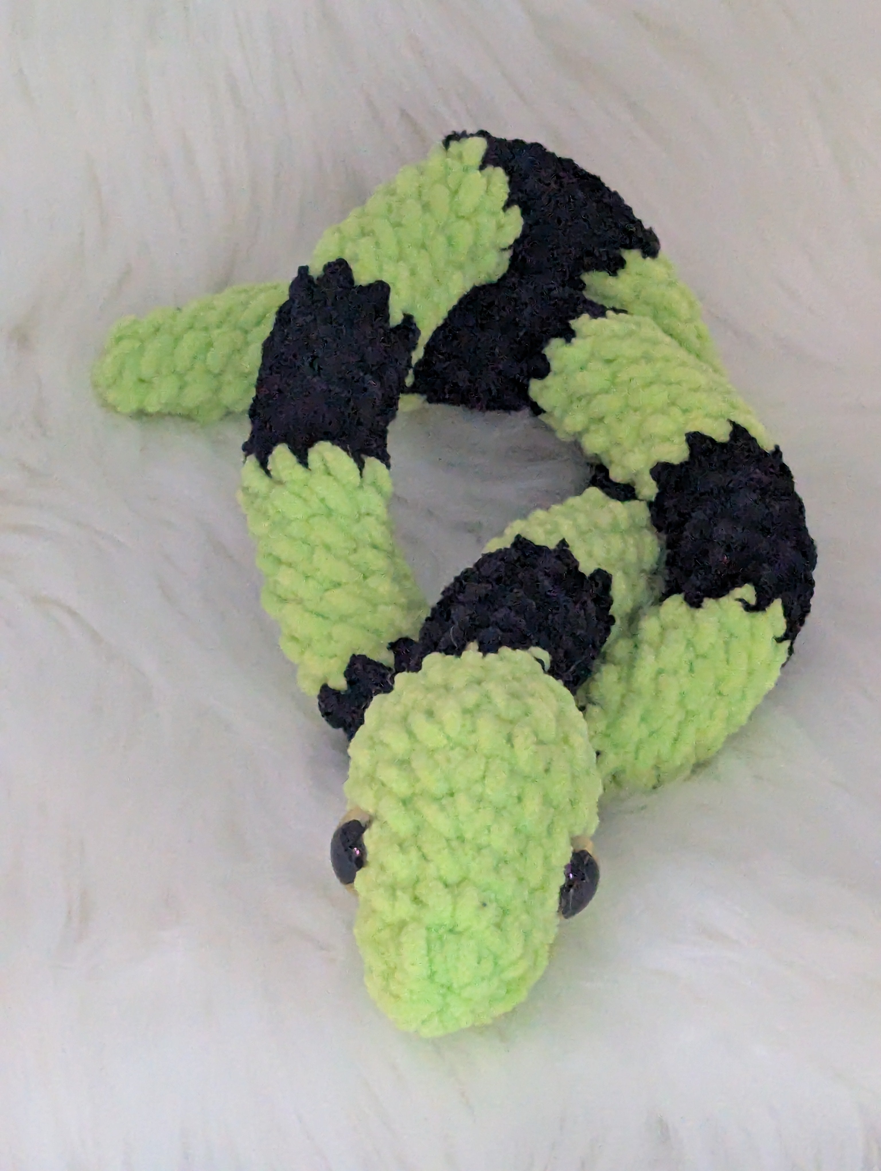 Neon Snake Plushie - Reptile Stuffed Animal