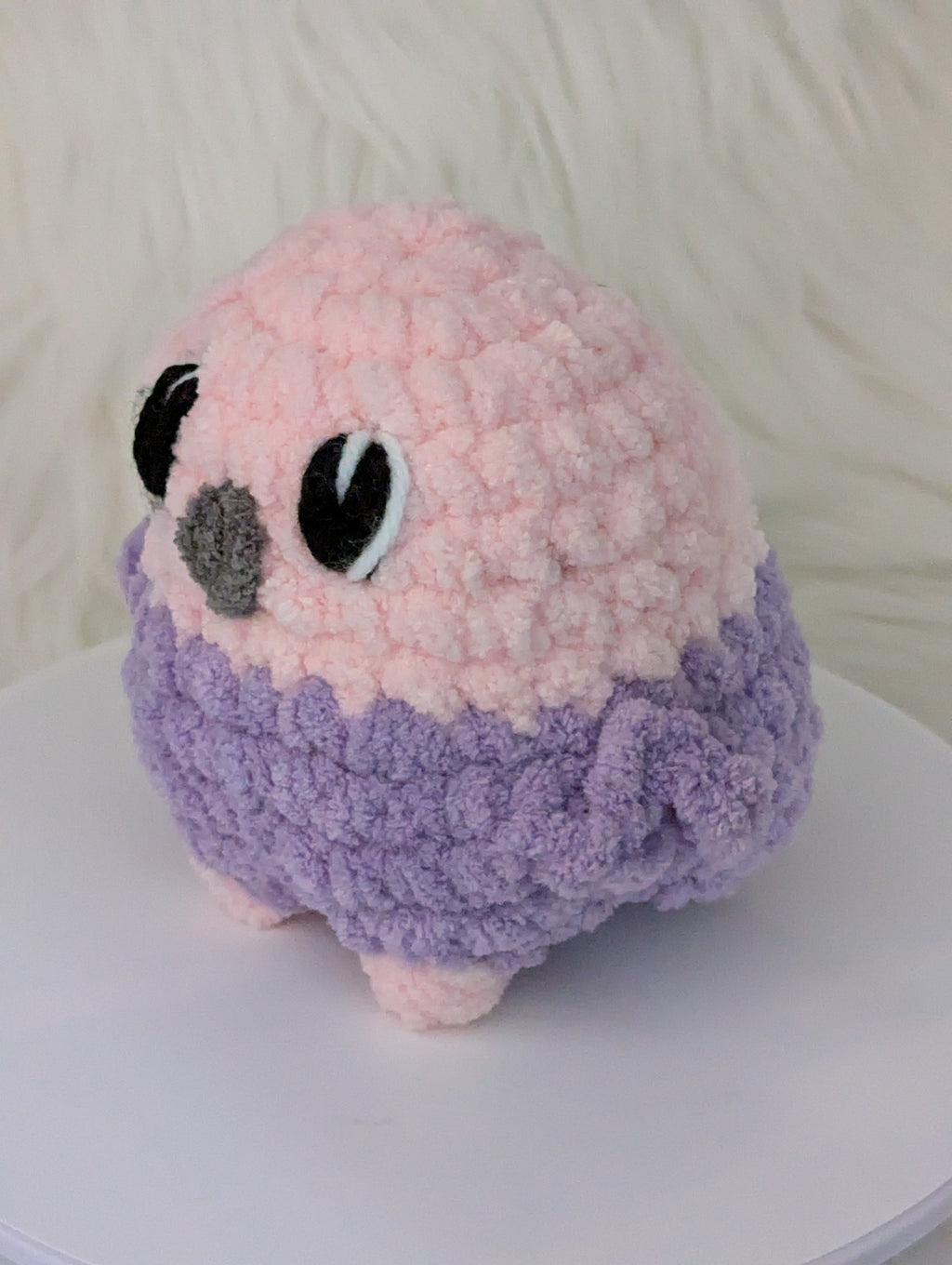 Pink and Pink Bird Plushie