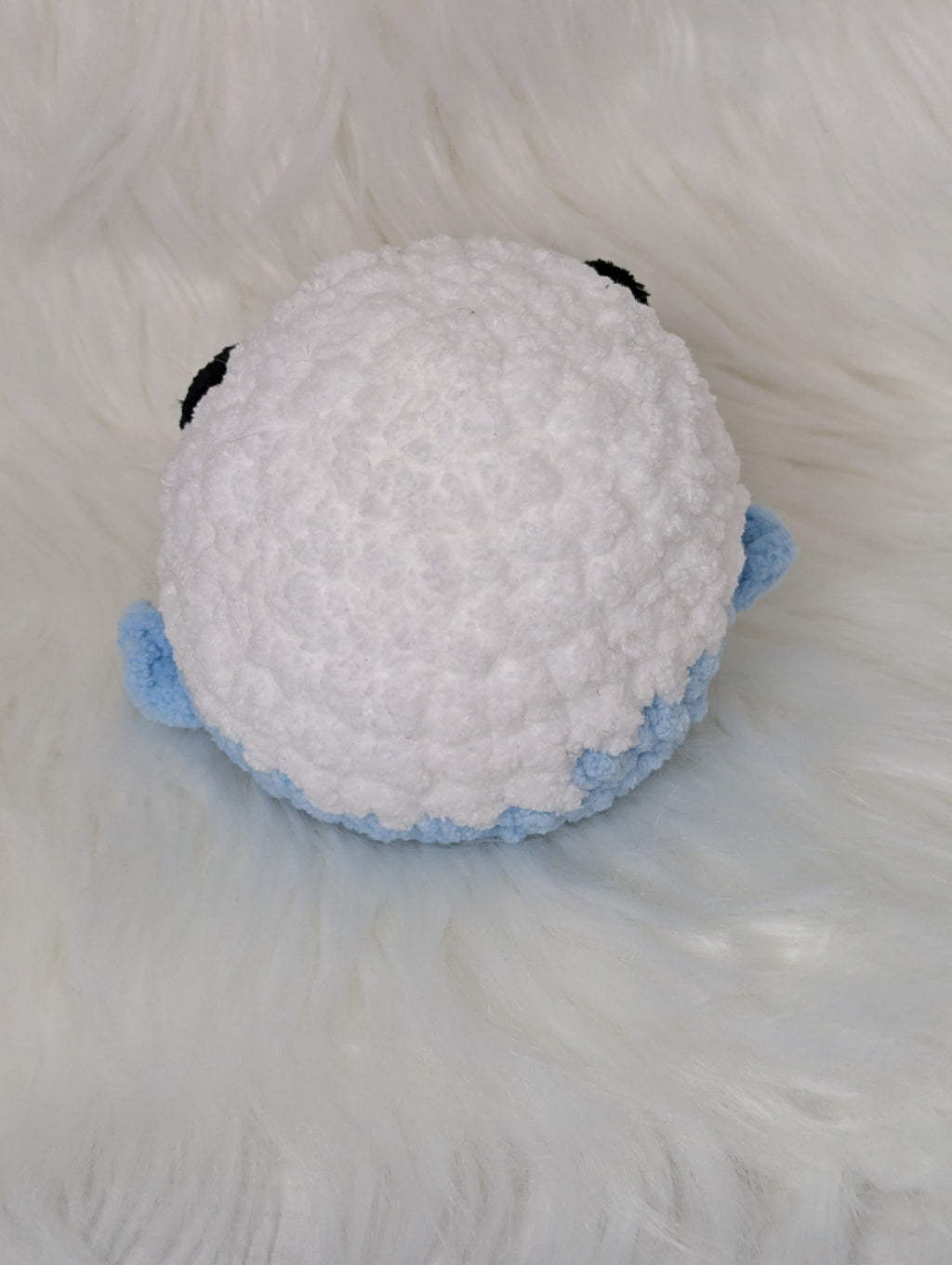 Chubby blue bird