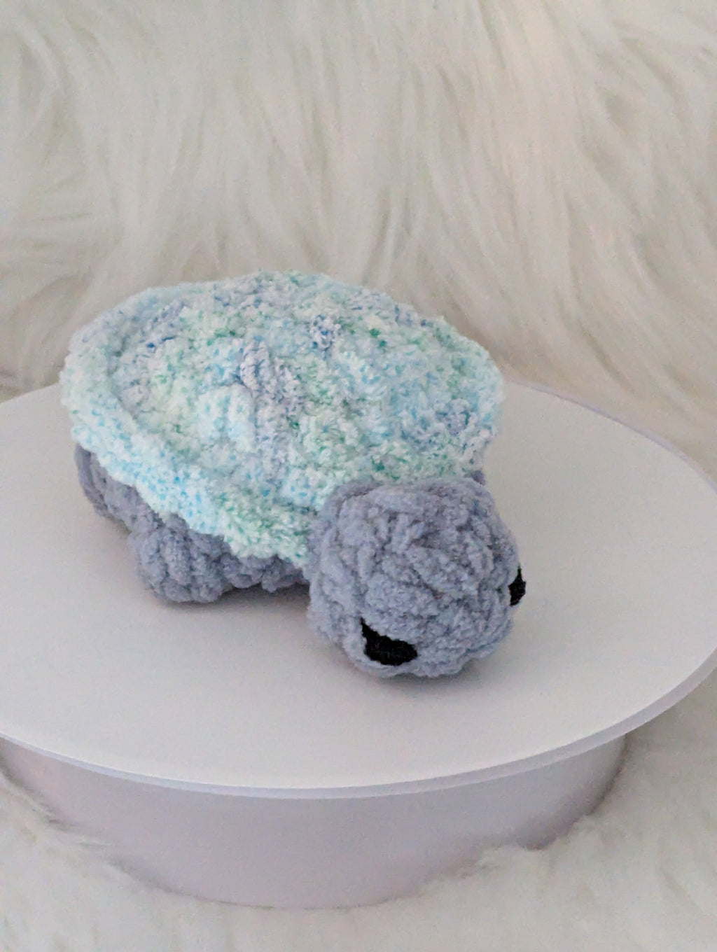 Mini Turtle Desk Buddy - Blue Turtle Plushie