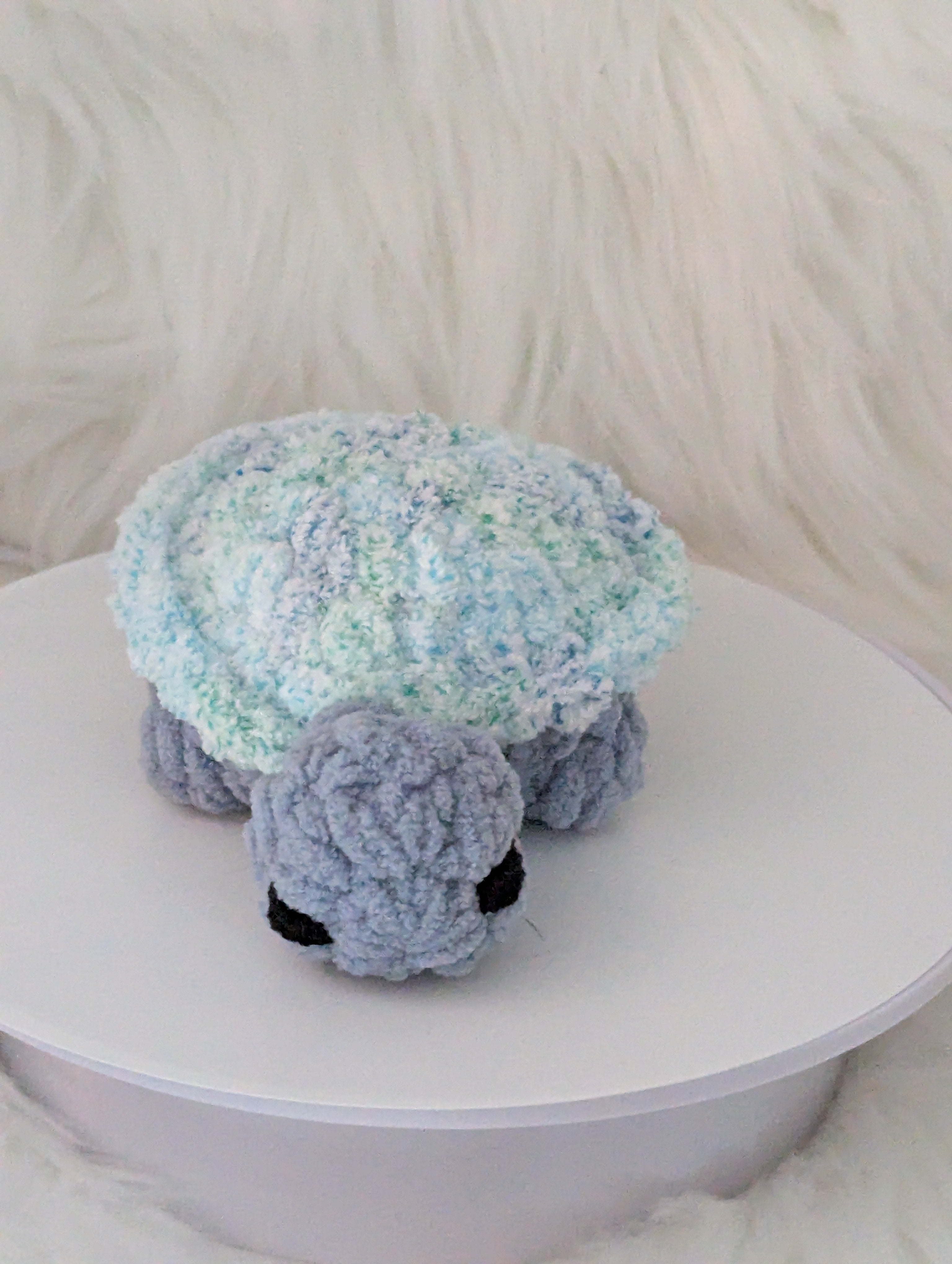Mini Turtle Desk Buddy - Blue Turtle Plushie