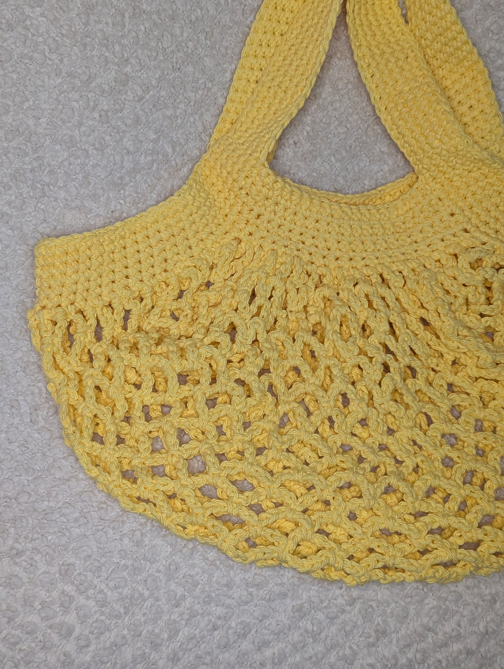 Handmade Yellow Mesh Bag