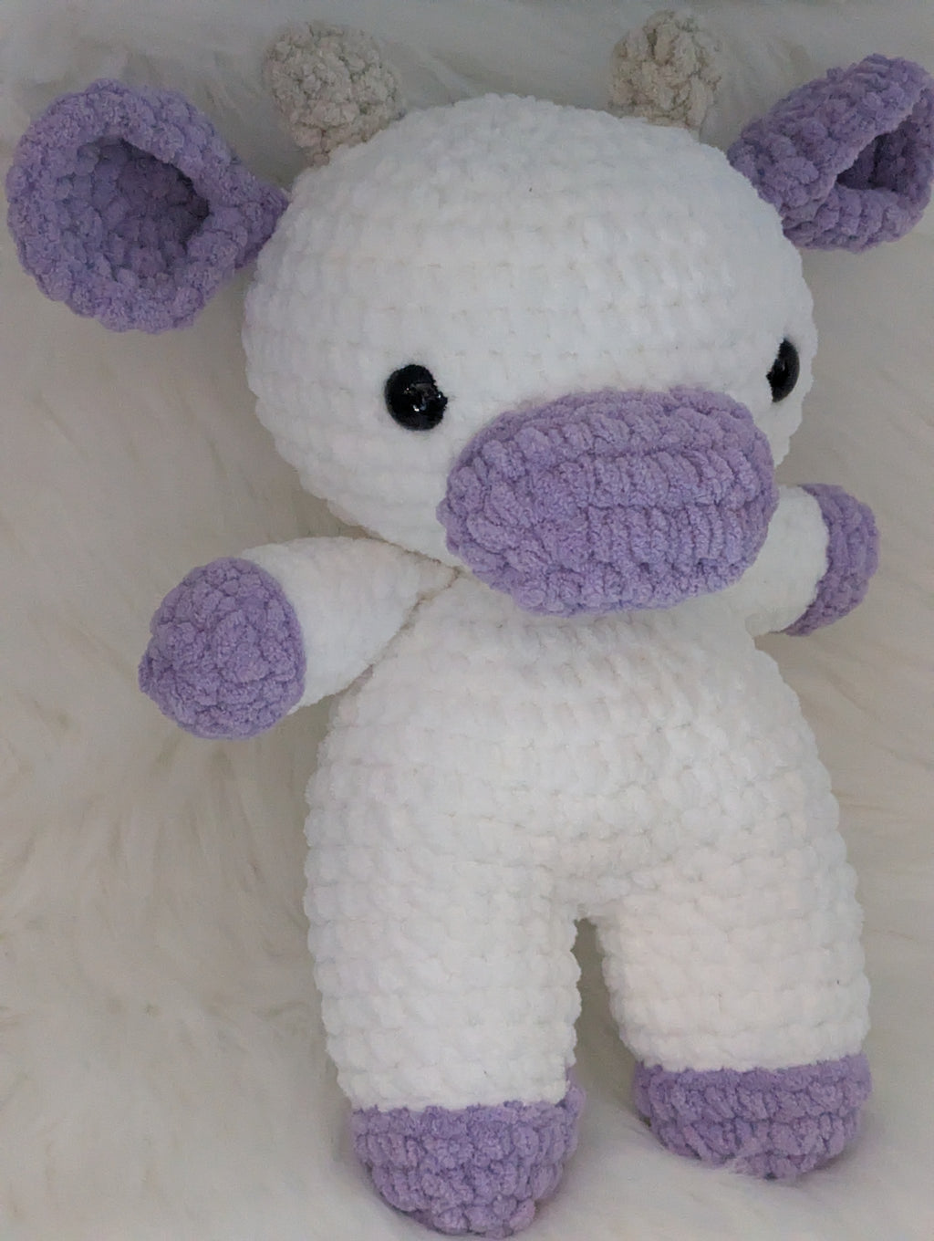 Purple Cow Stuffed Animal - Farm Themed Plushie