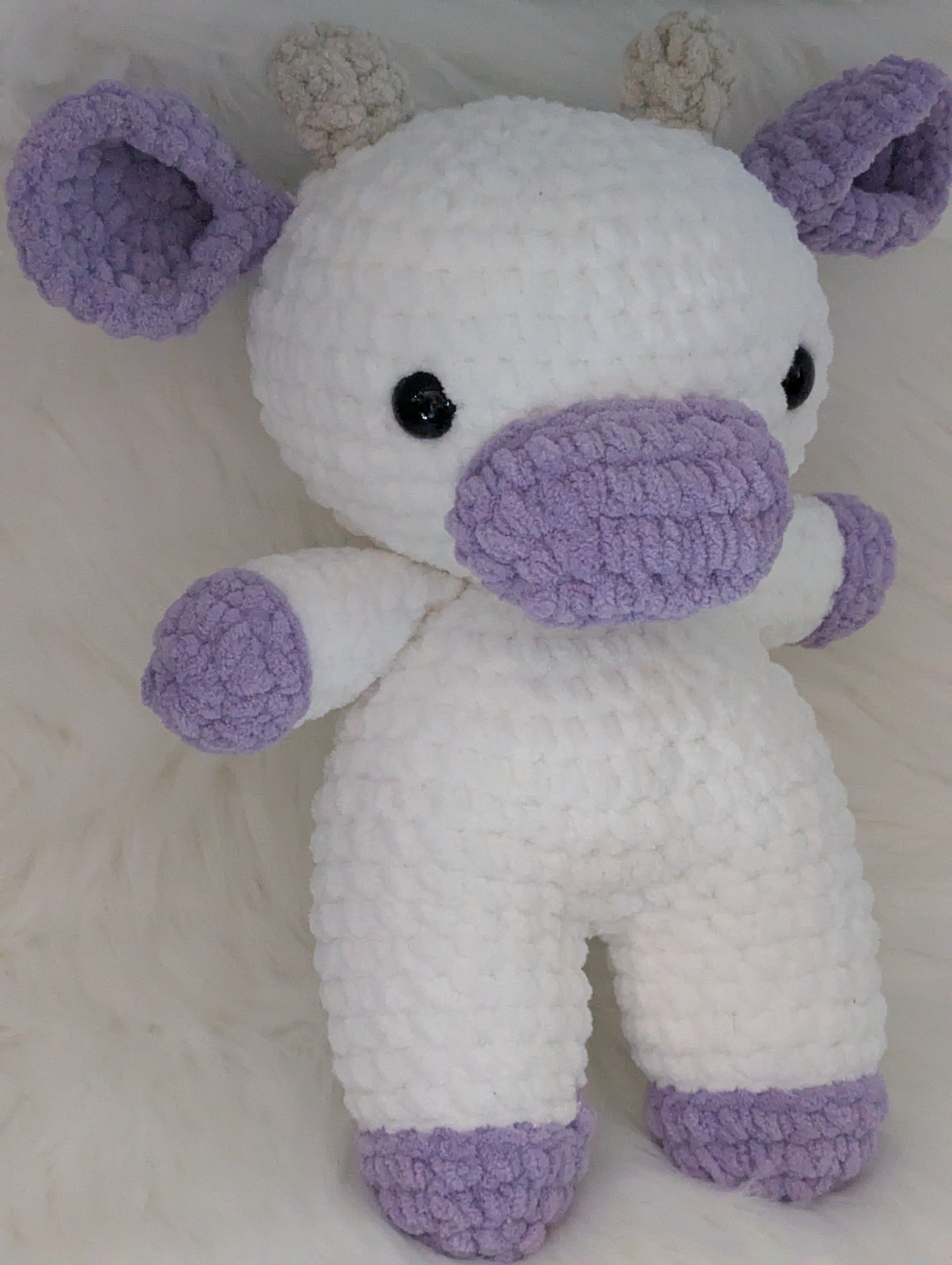 Purple Cow Stuffed Animal - Farm Themed Plushie