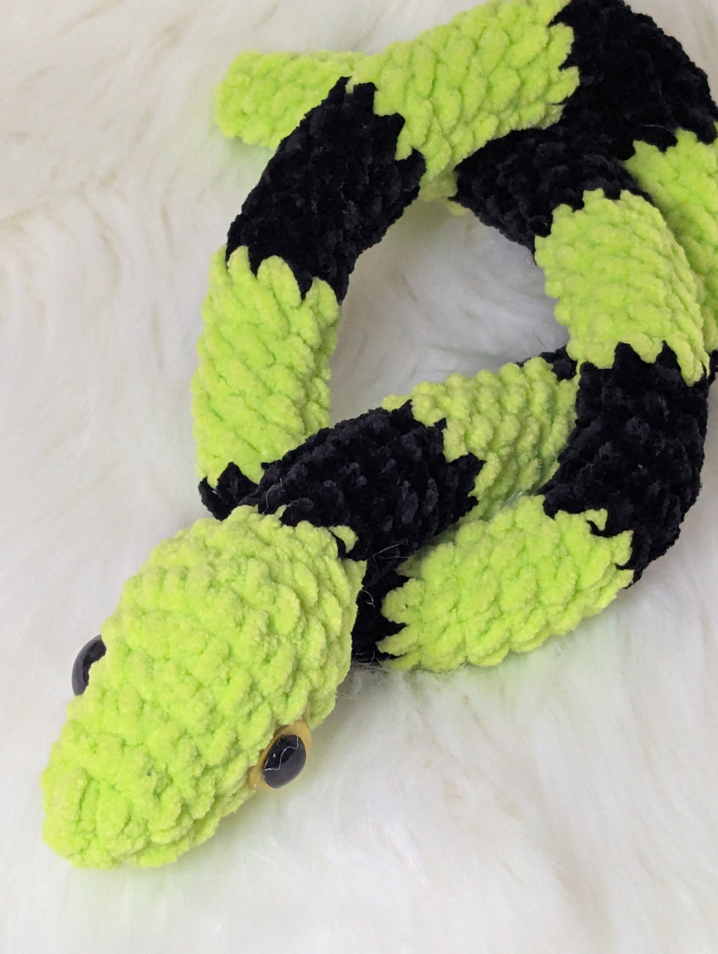 Neon Snake Plushie - Reptile Stuffed Animal