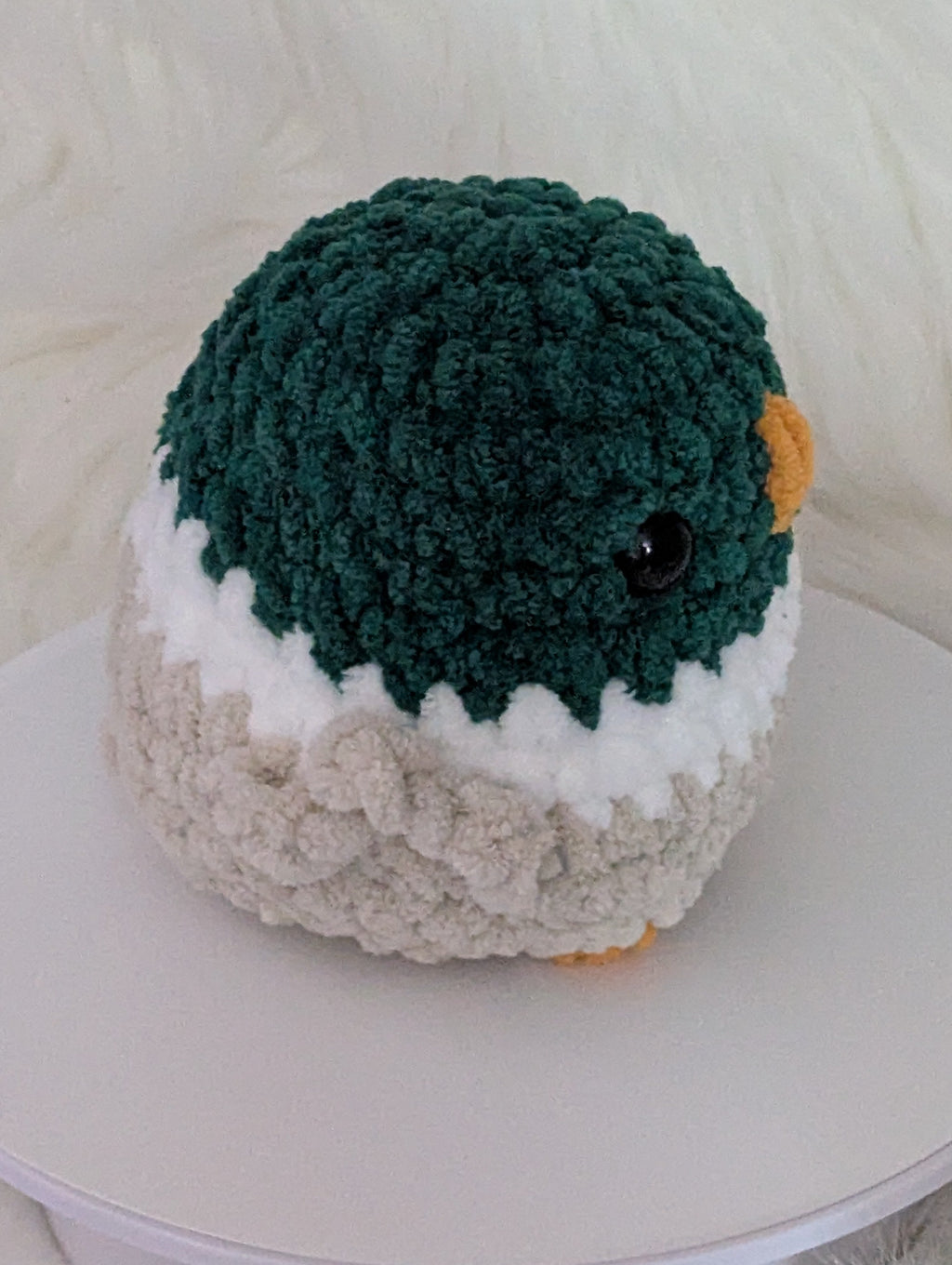 Chubby Mallard Plushie - Bird Desk Buddy -
