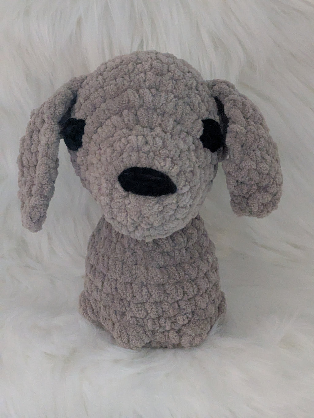 Gray Dog Stuffed Animal