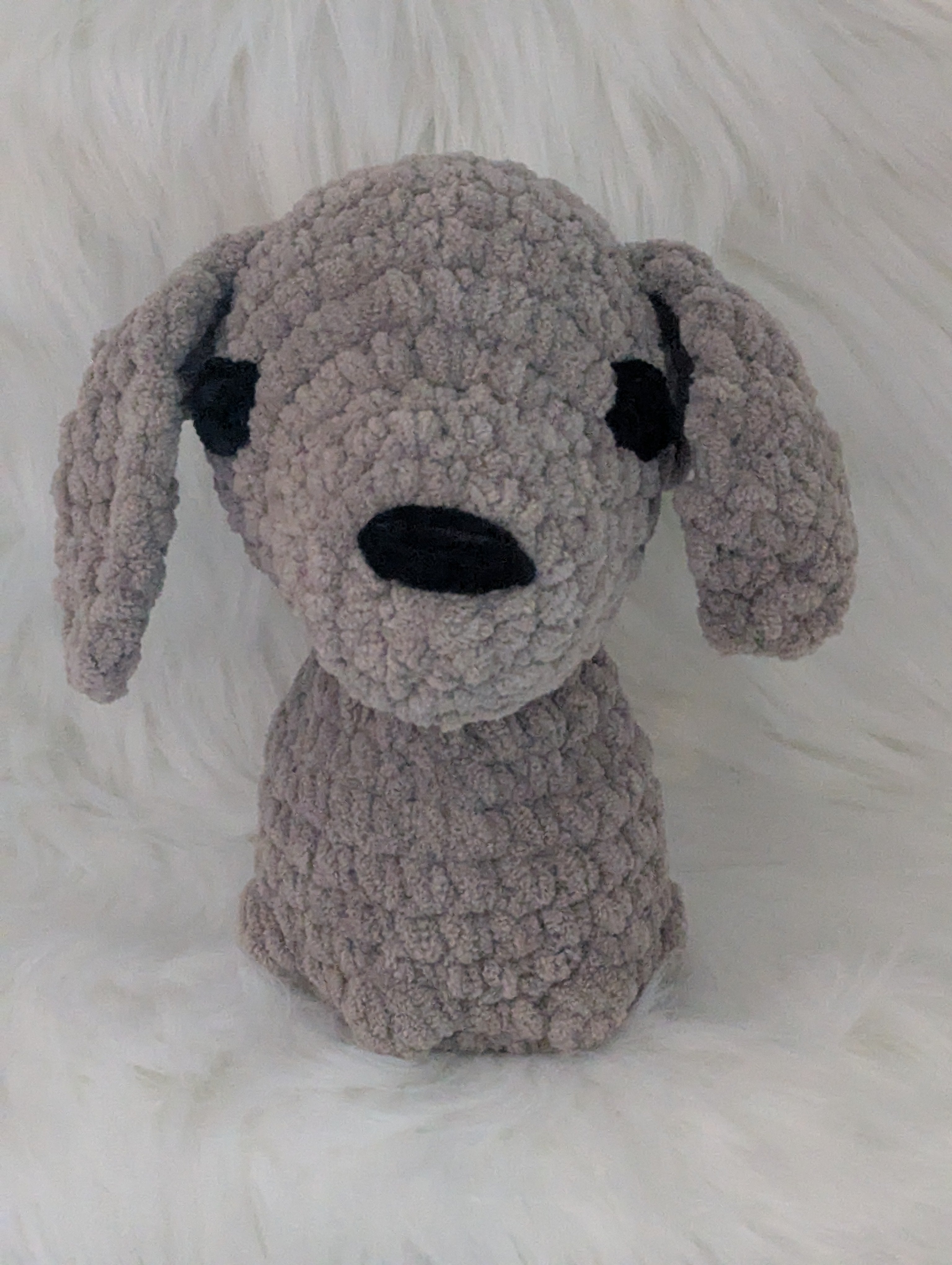 Gray Dog Stuffed Animal