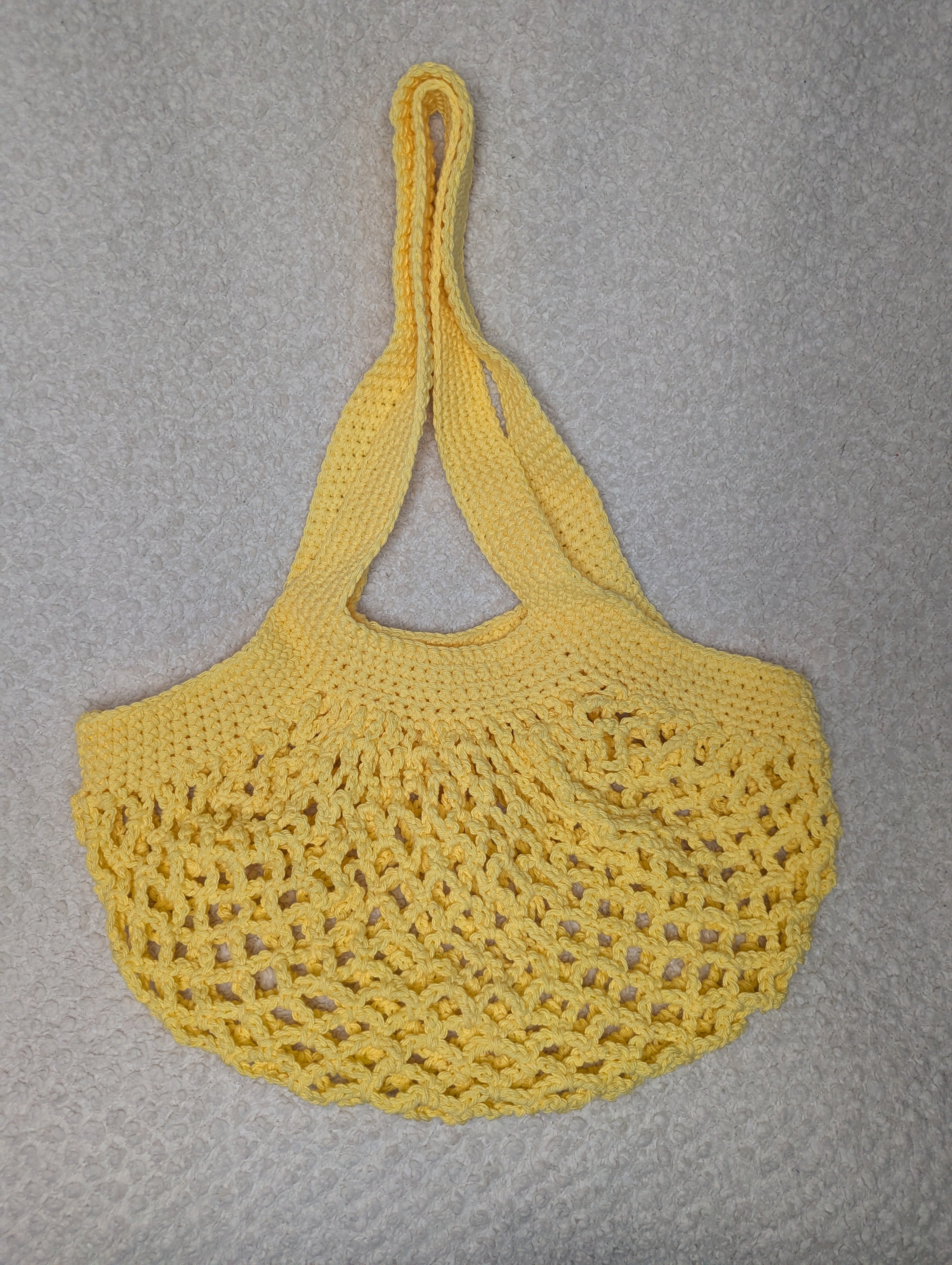 Handmade Yellow Mesh Bag