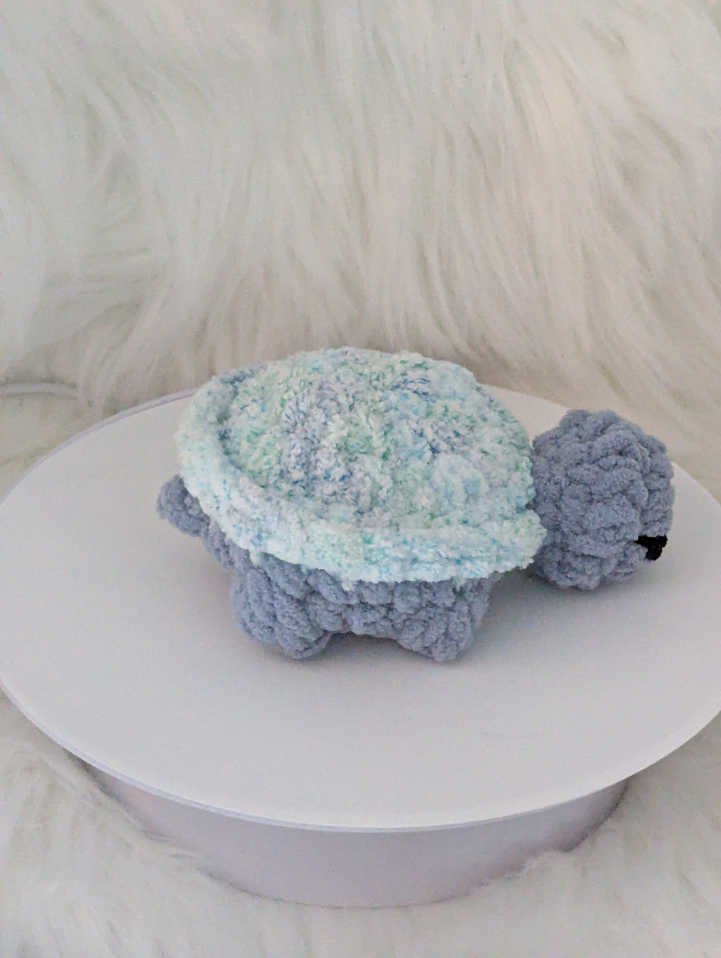 Mini Turtle Desk Buddy - Blue Turtle Plushie