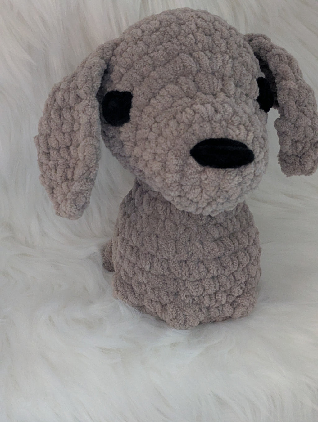 Gray Dog Stuffed Animal