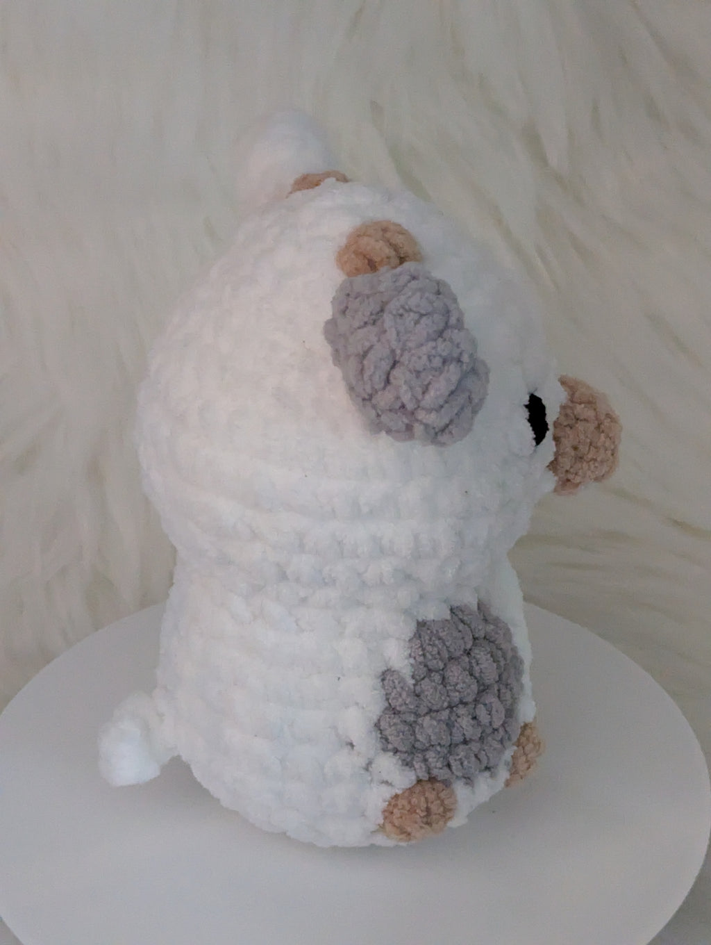 Gray Cow Plushie - Farm Themed Stuffed Animal