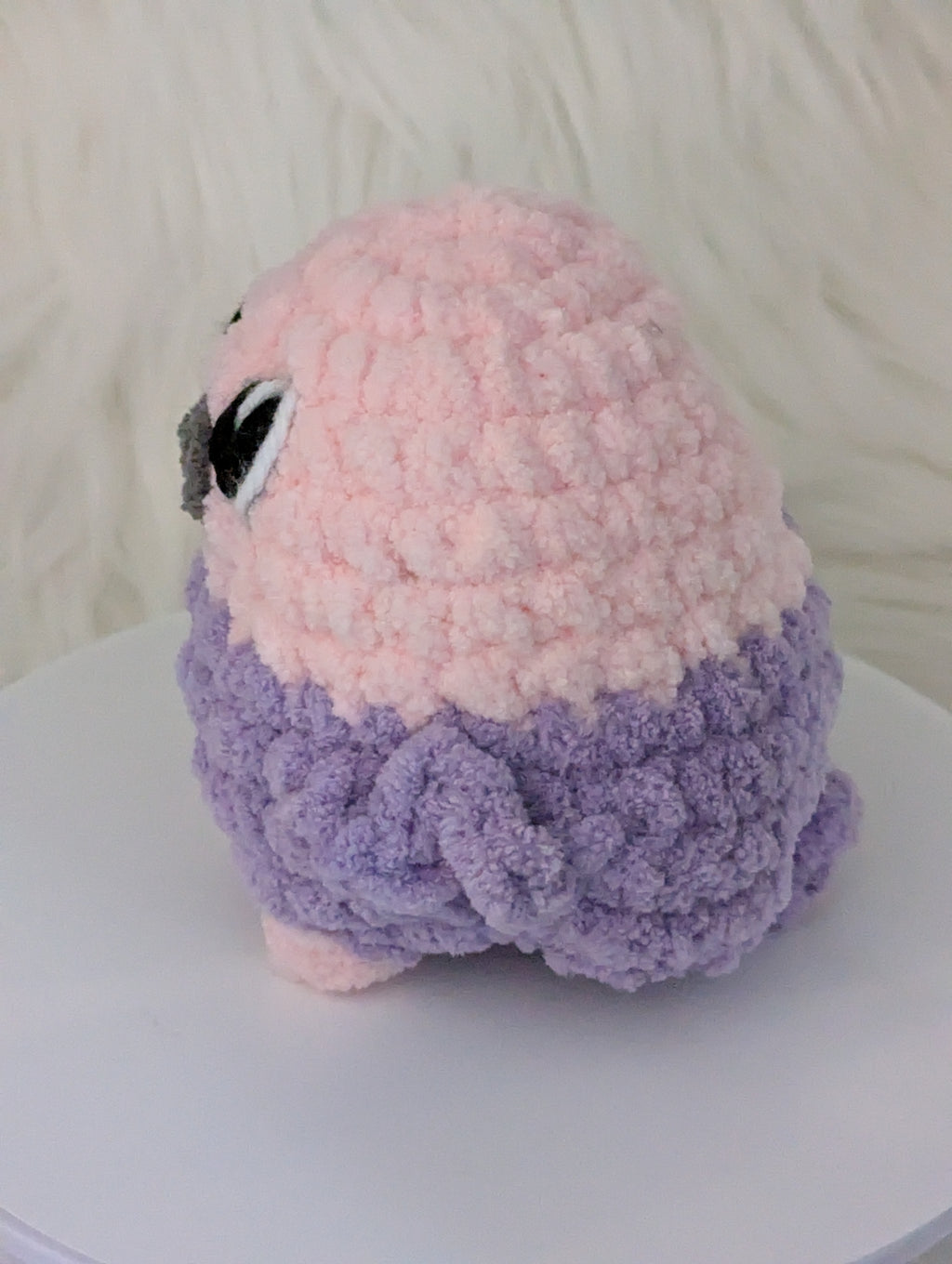 Pink and Pink Bird Plushie