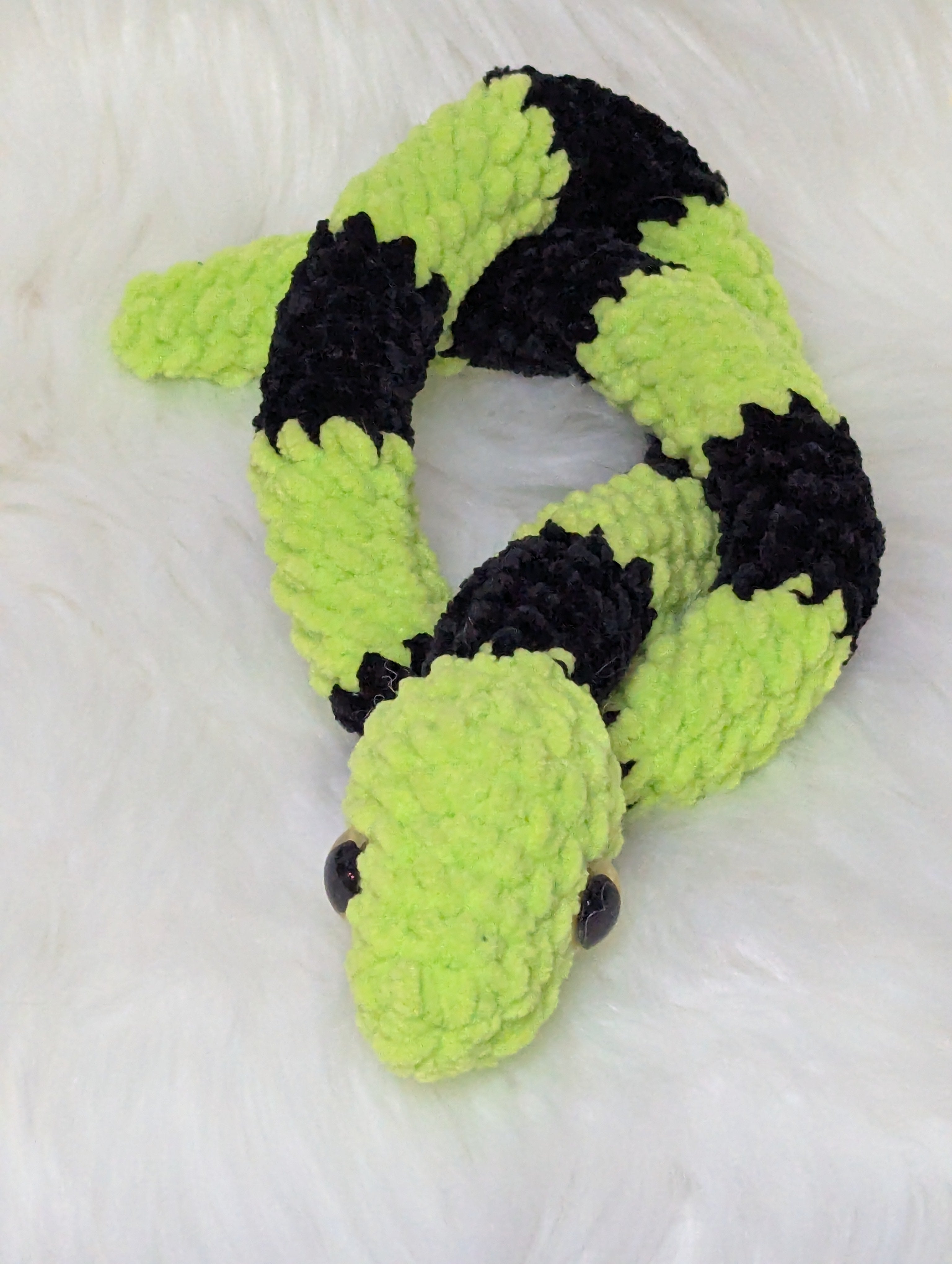 Neon Snake Plushie - Reptile Stuffed Animal