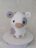 Gray Cow Plushie - Farm Themed Stuffed Animal