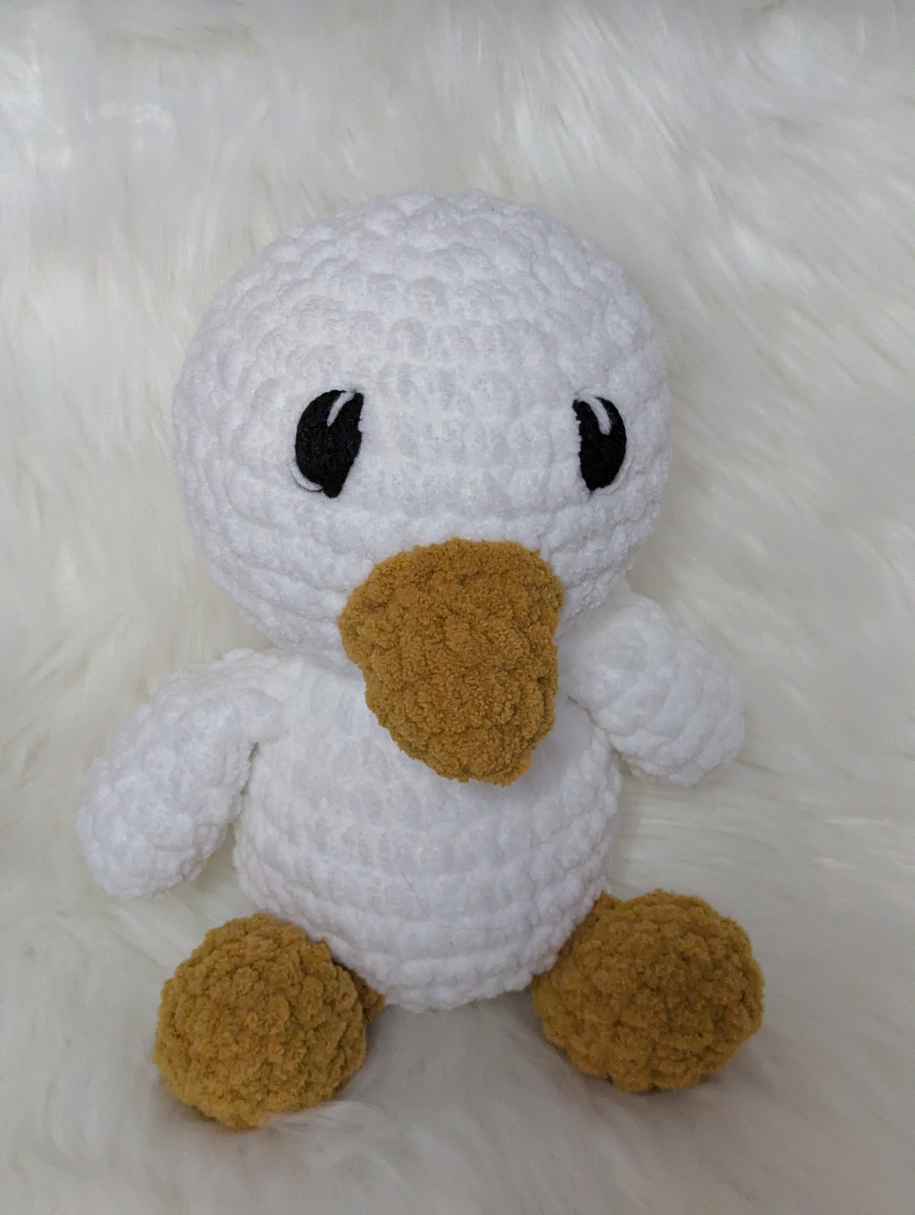 Sitting Duck Plushie - Duck Stuffed Animal