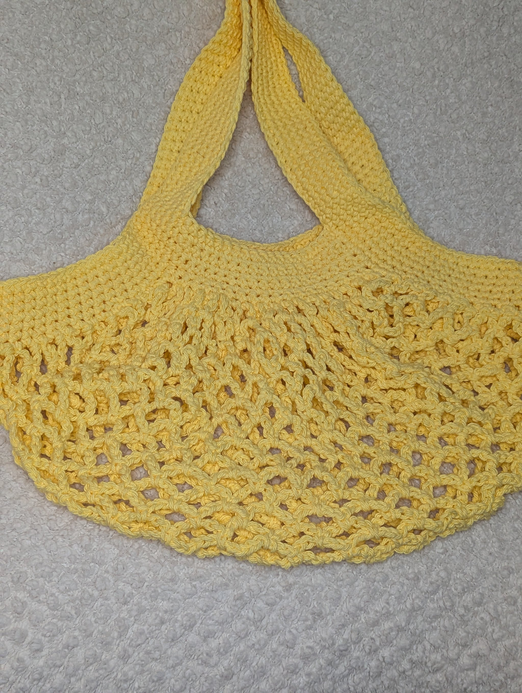 Handmade Yellow Mesh Bag